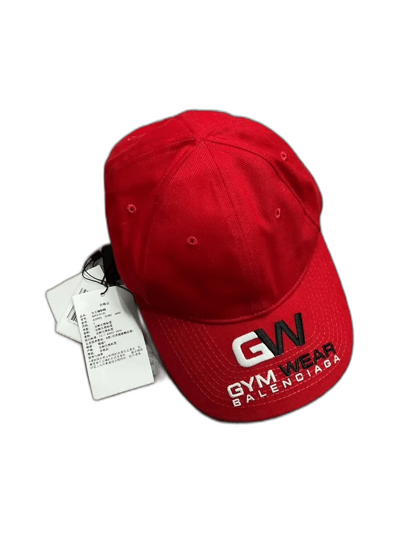 BALENCIAGA GYM WEAR　CAP/キャップ/L/コットン/RED/メンズ /