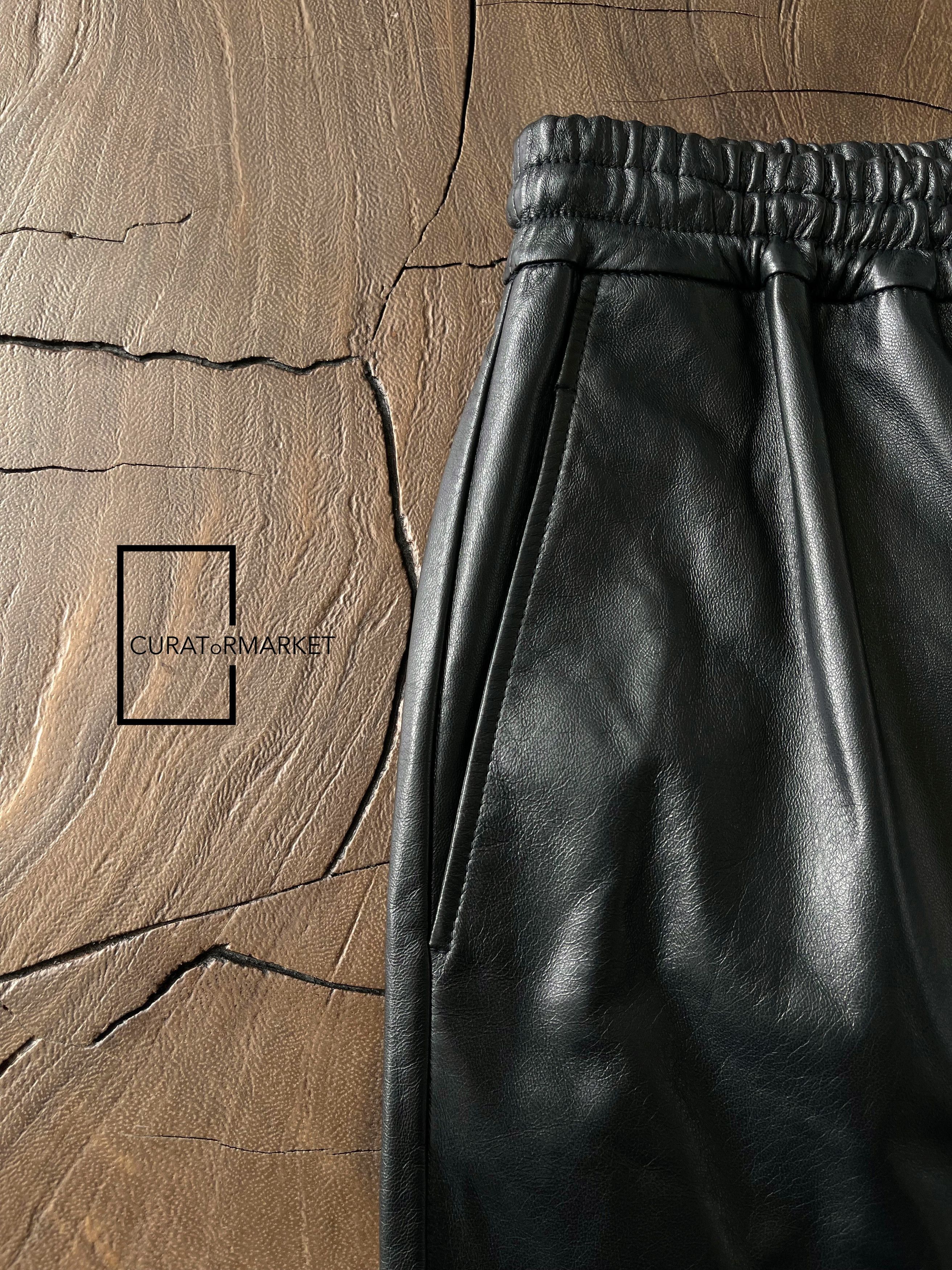 Jil Sander EU46 $4000 Butter Soft Ovine Lamb Leather Runway Shorts SS24 Size US 30 / EU 46 - 13 Thumbnail