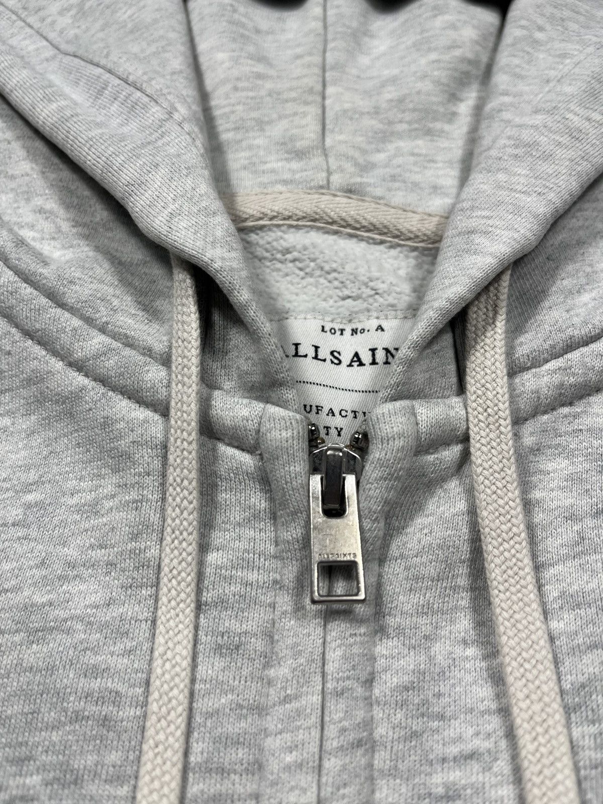 Allsaints Allsaints Full Zip Hoodie Vintage Grey Size S Y2k Size US S / EU 44-46 / 1 - 3 Thumbnail