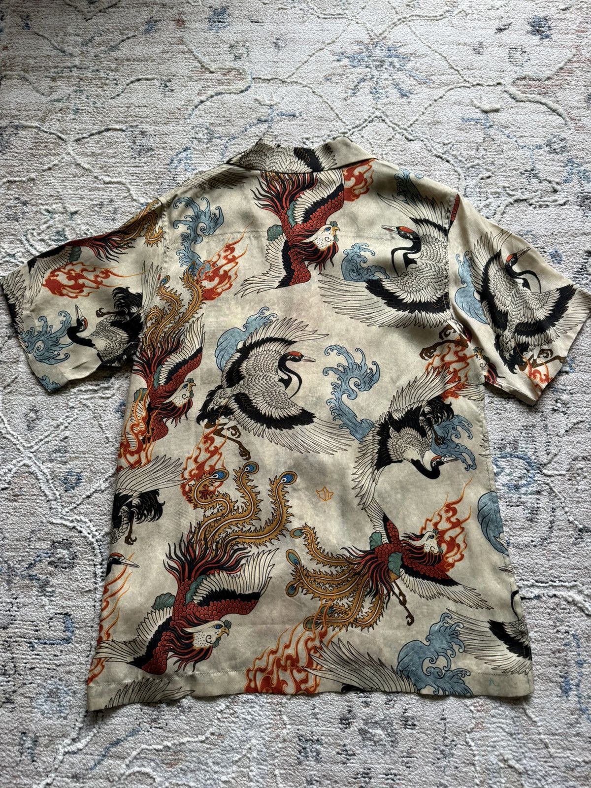 Maharishi Peace Cranes Camp Collar Shirt Size US M / EU 48-50 / 2 - 2 Thumbnail
