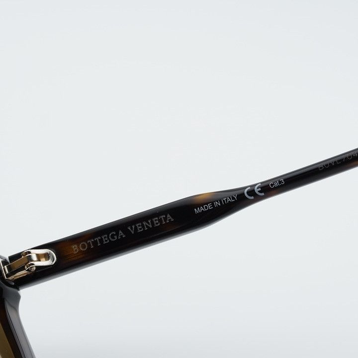 Bottega Veneta Bottega Veneta BV0167S 003 Sunglasses Havana Shield Frame Size ONE SIZE - 9 Thumbnail