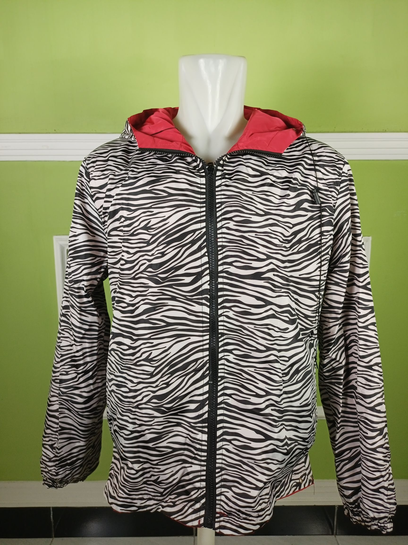 Japanese Brand BIGBANG Reversible Animal Print Wind breaker Zip Hoodie Size US L / EU 52-54 / 3 - 13 Thumbnail