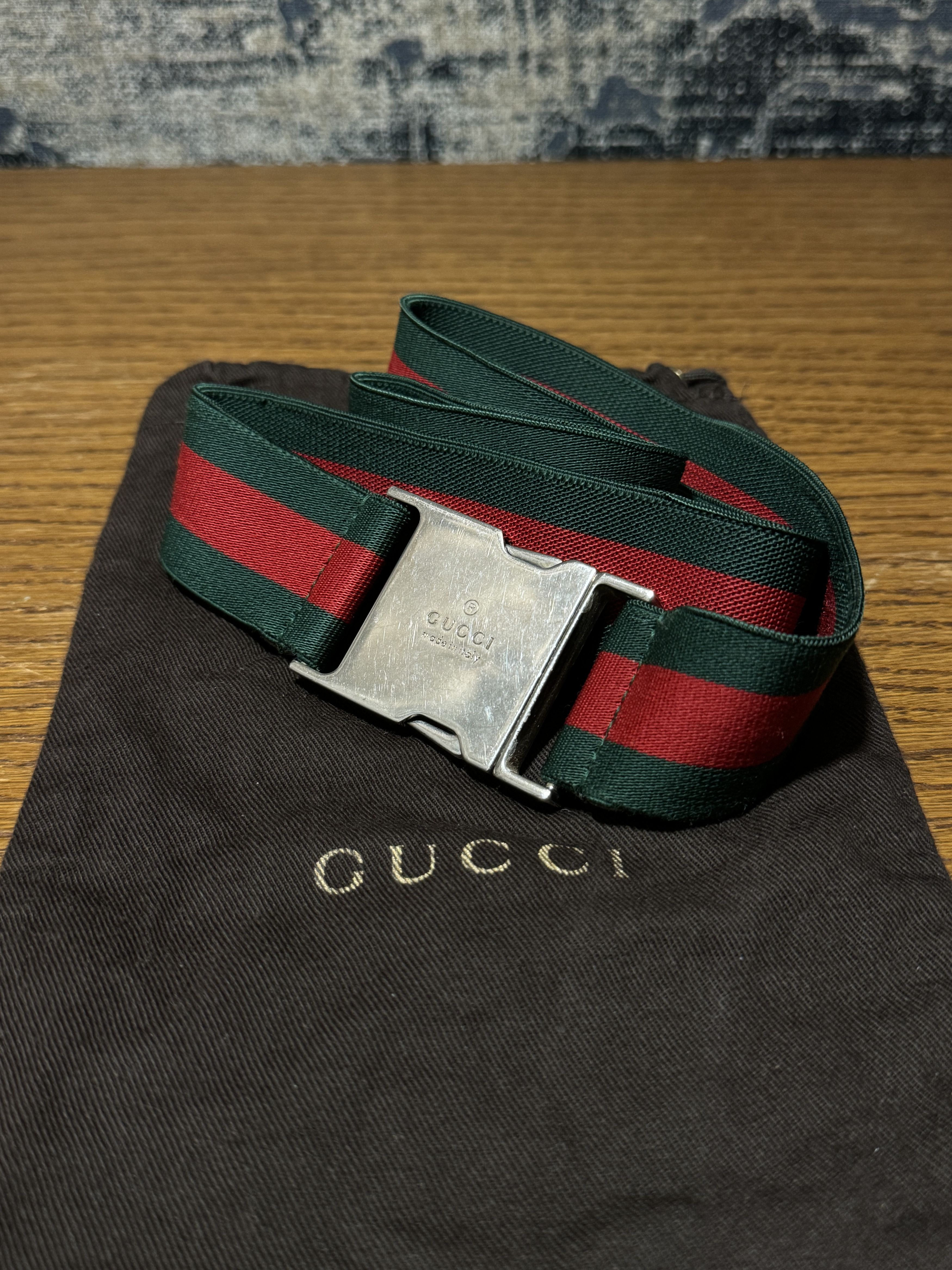 Gucci Gucci web stripe belt Size ONE SIZE - 1 Thumbnail