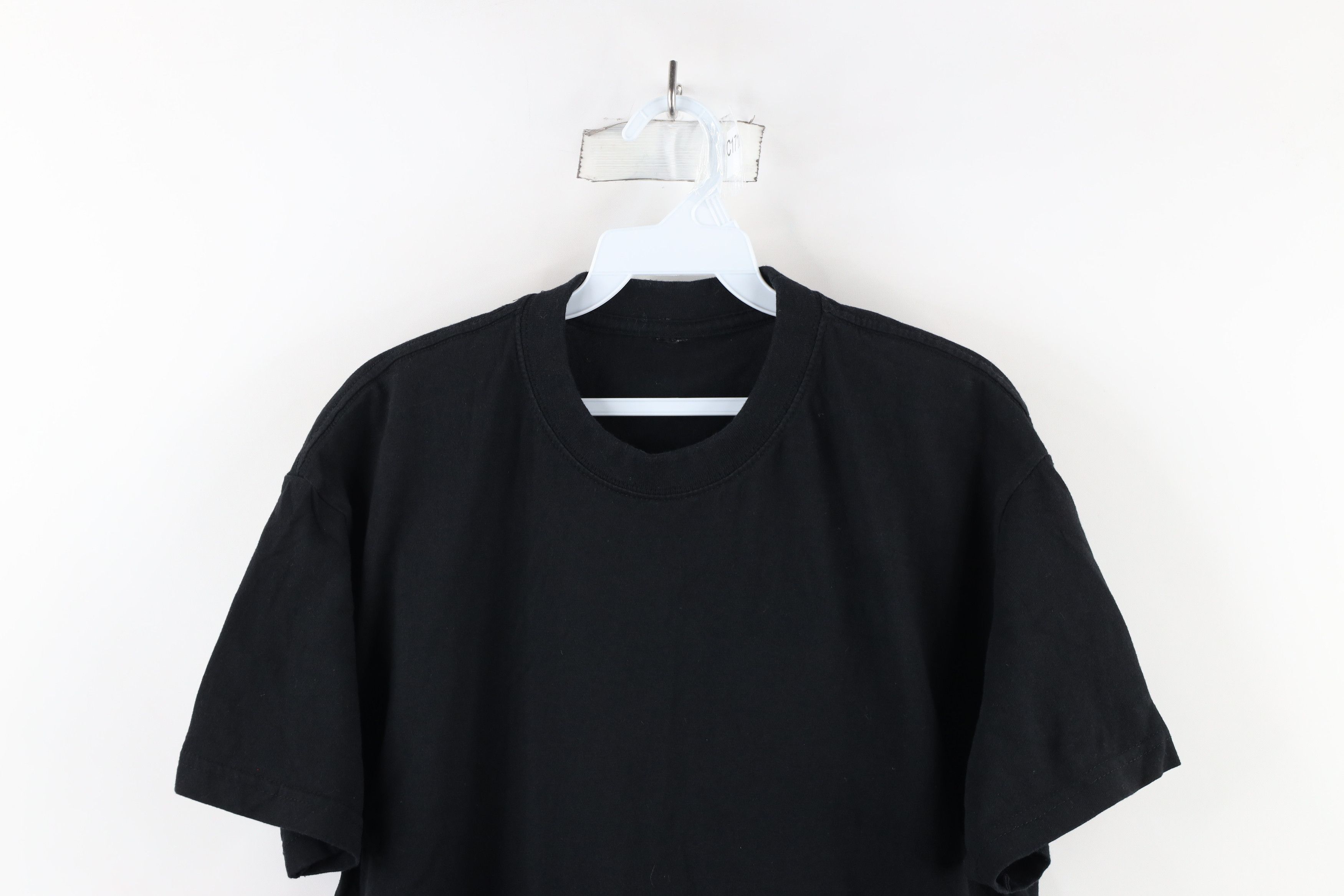 Vintage Vintage 90s Streetwear Short Sleeve T-Shirt Black Cotton Size US L / EU 52-54 / 3 - 2 Thumbnail