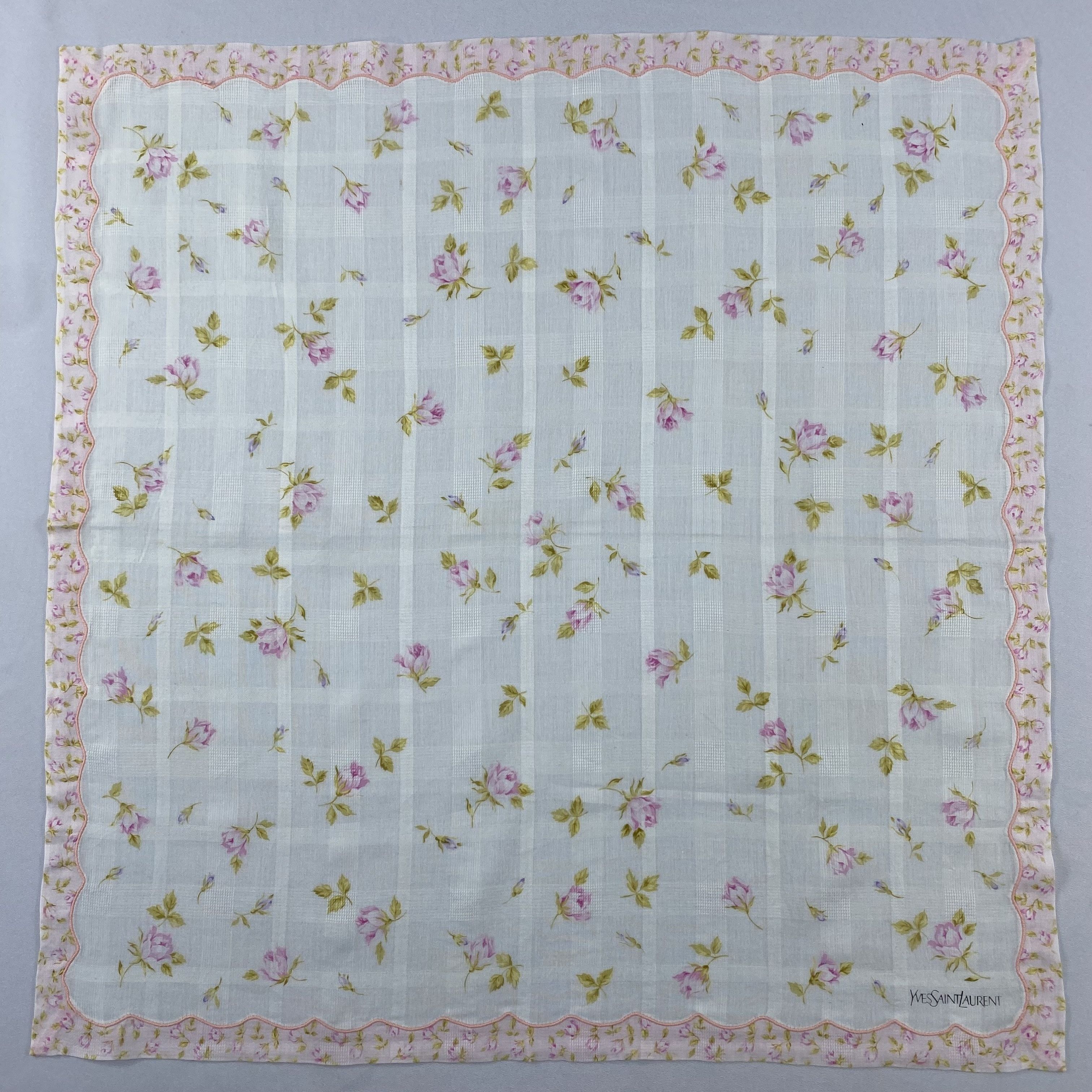 Yves Saint Laurent Yves Saint Laurent Handkerchief / Bandana / Neckerchief C882 Size ONE SIZE - 3 Thumbnail