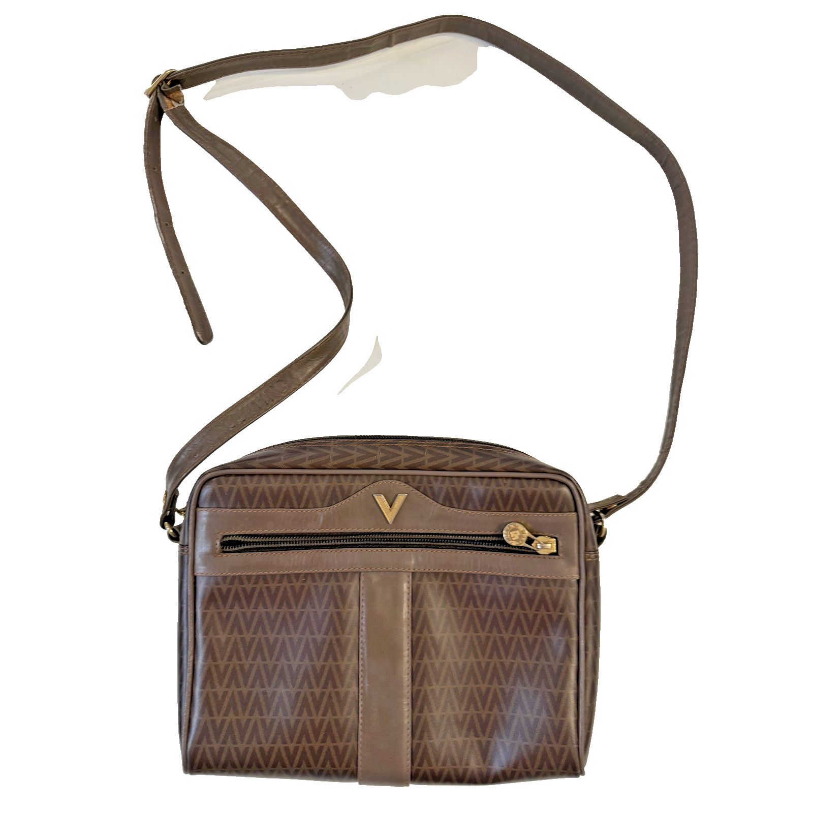 Mario Valentino Vintage Mario Valentino Crossbody Bag Womens Monogram Size ONE SIZE - 1 Thumbnail