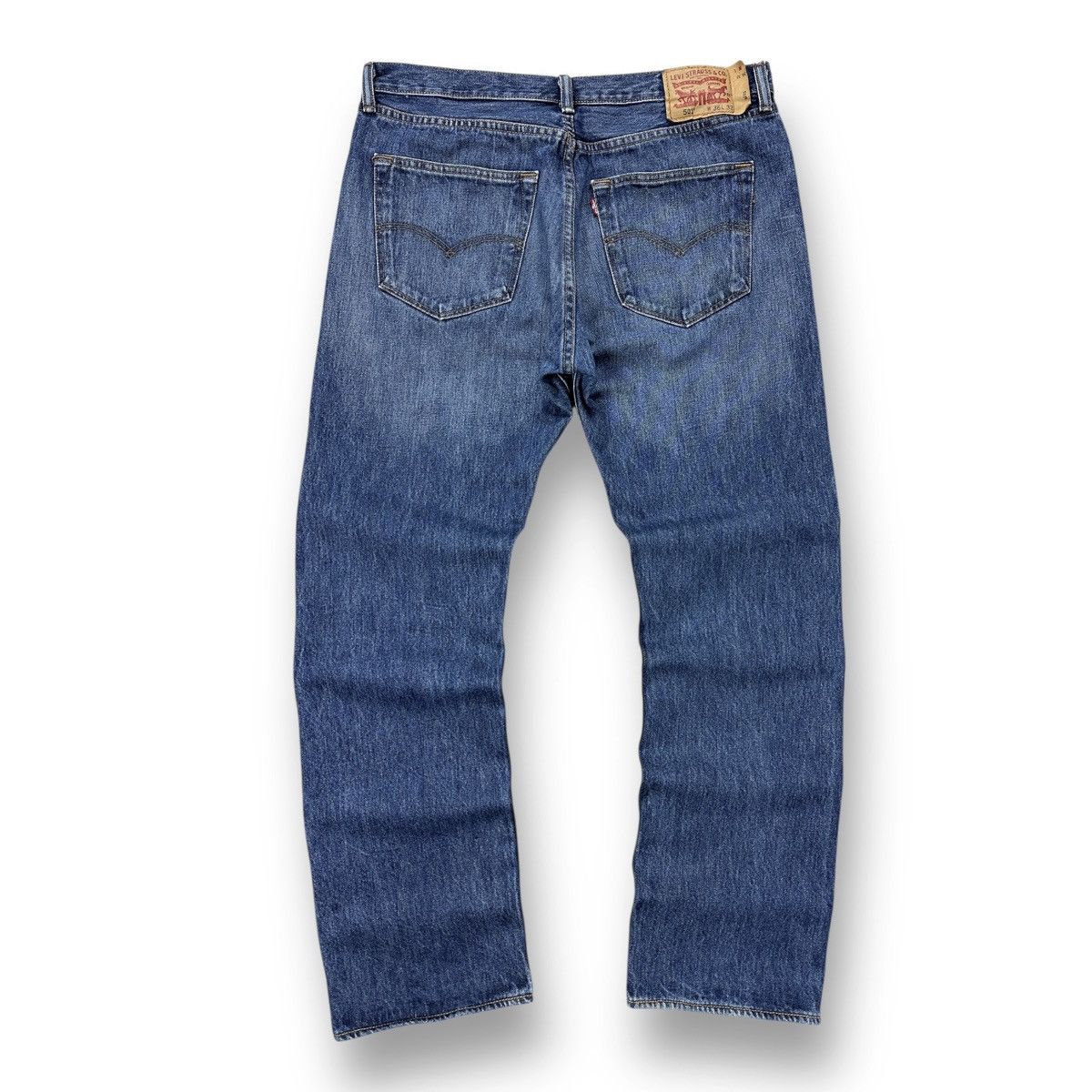 Levi's Levis 501 Jeans Blue Denim Pants Men’s Size W36 L32 Size US 36 / EU 52 - 1 Thumbnail