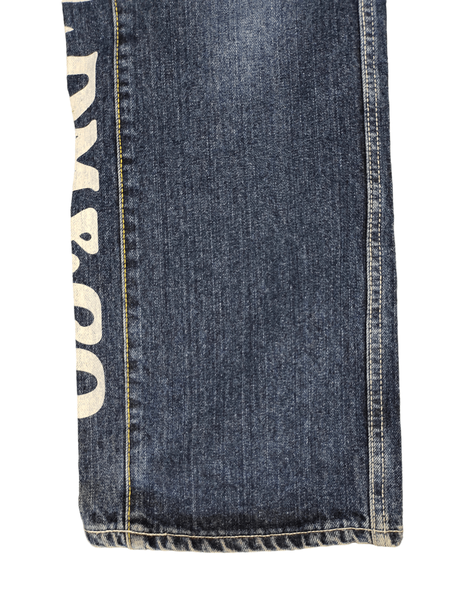 Comme des Garcons × Undercover Loose Jeans Cocolulu Spell Out Wide Leg Denim Y2k Jnco Size US 31 - 7 Thumbnail