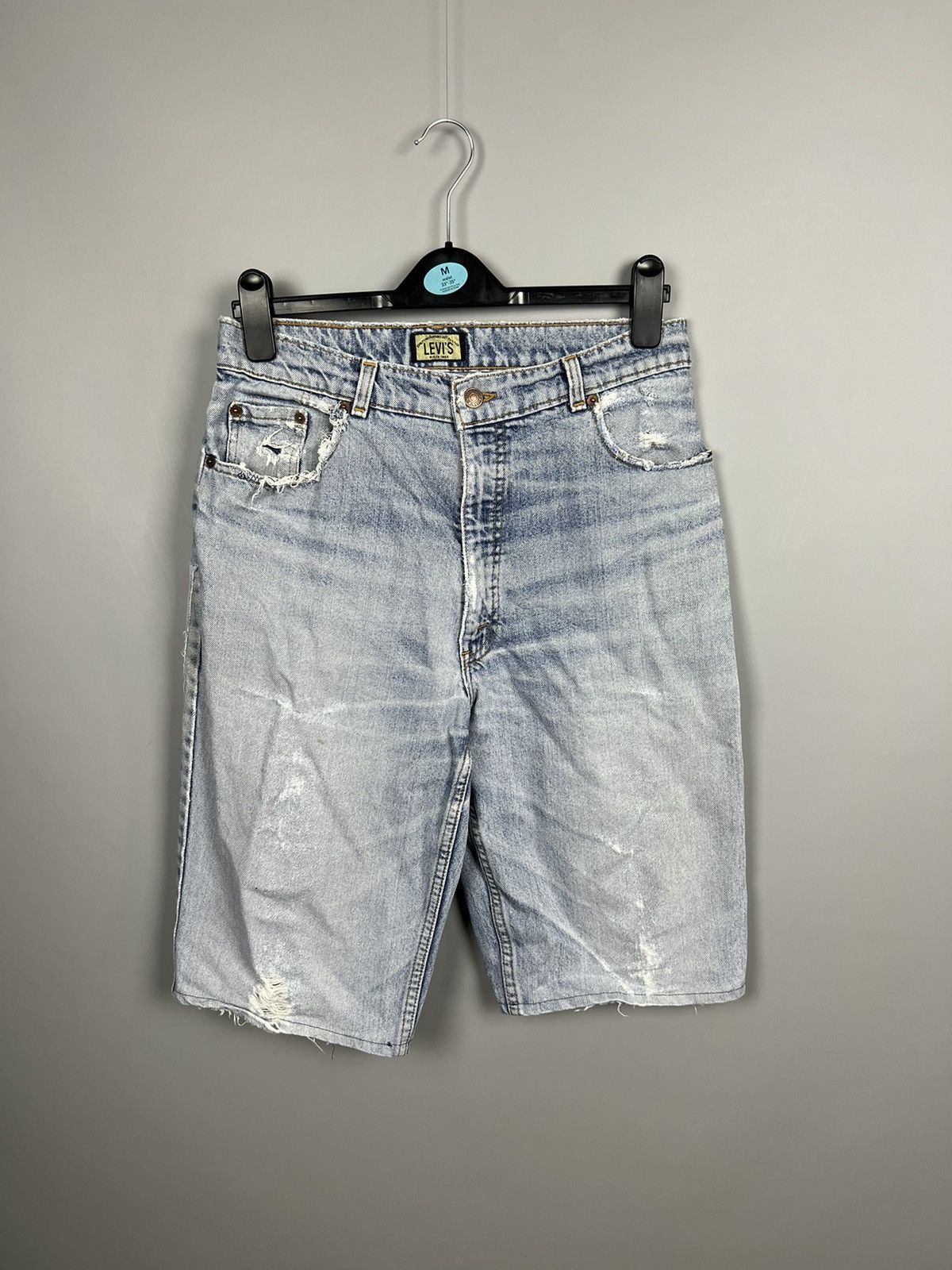Levi's Vintage Clothing Rare Levi’s vintage custom patchwork silver tab jeans shorts Size 27" / US 4 / IT 40 - 7 Thumbnail