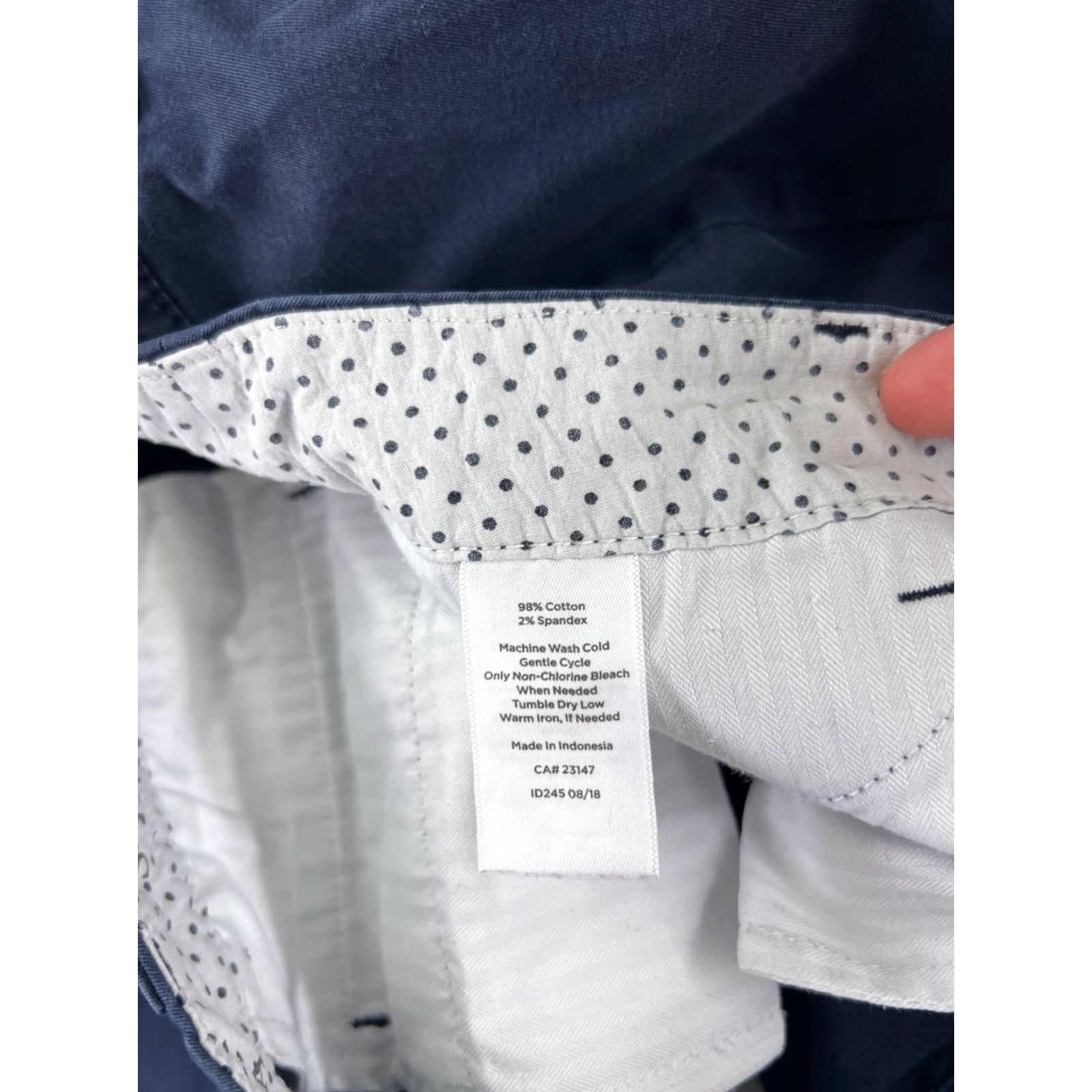 Talbots Talbots Pants Womens 6P Capri Blue Cotton Blend Stretch Flat Front Pockets Regular Petite 21in Inseam Mens? Womens Size 28" / US 6 / IT 42 - 7 Thumbnail