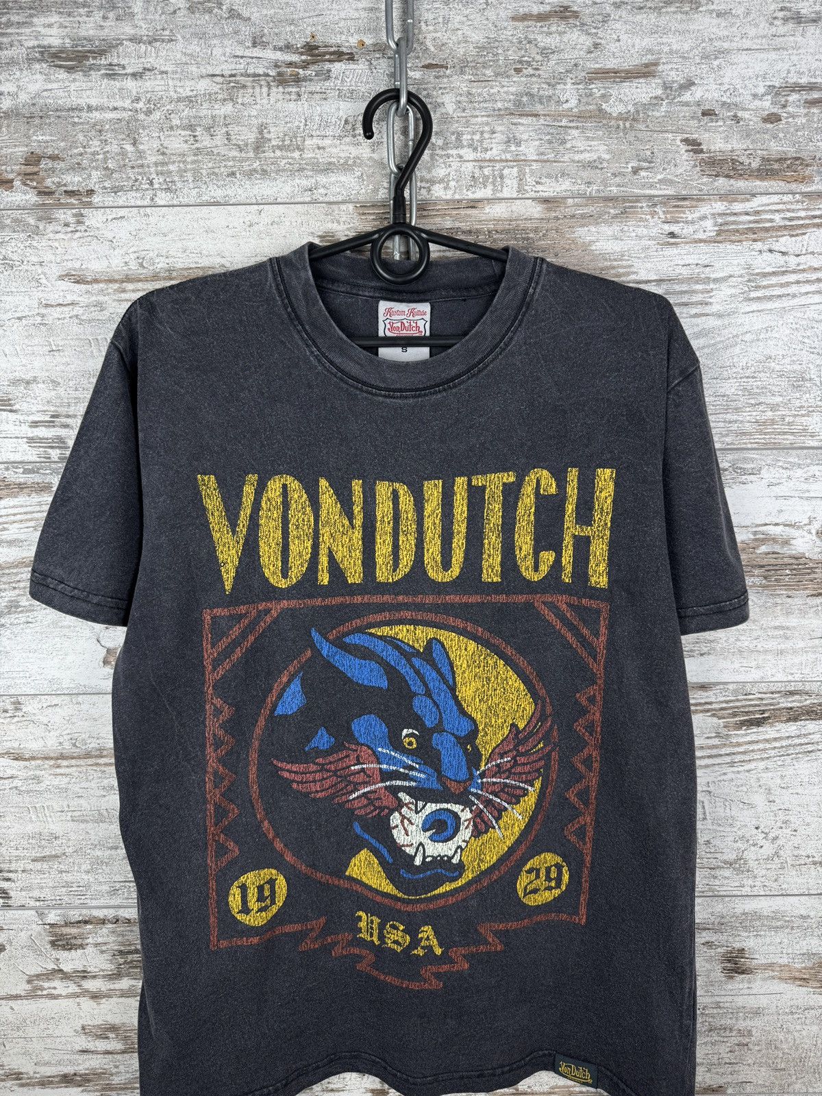 Von Dutch Mens Vintage Von Dutch Washing T-shirt tee garment dyed y2k Size US S / EU 44-46 / 1 - 2 Thumbnail