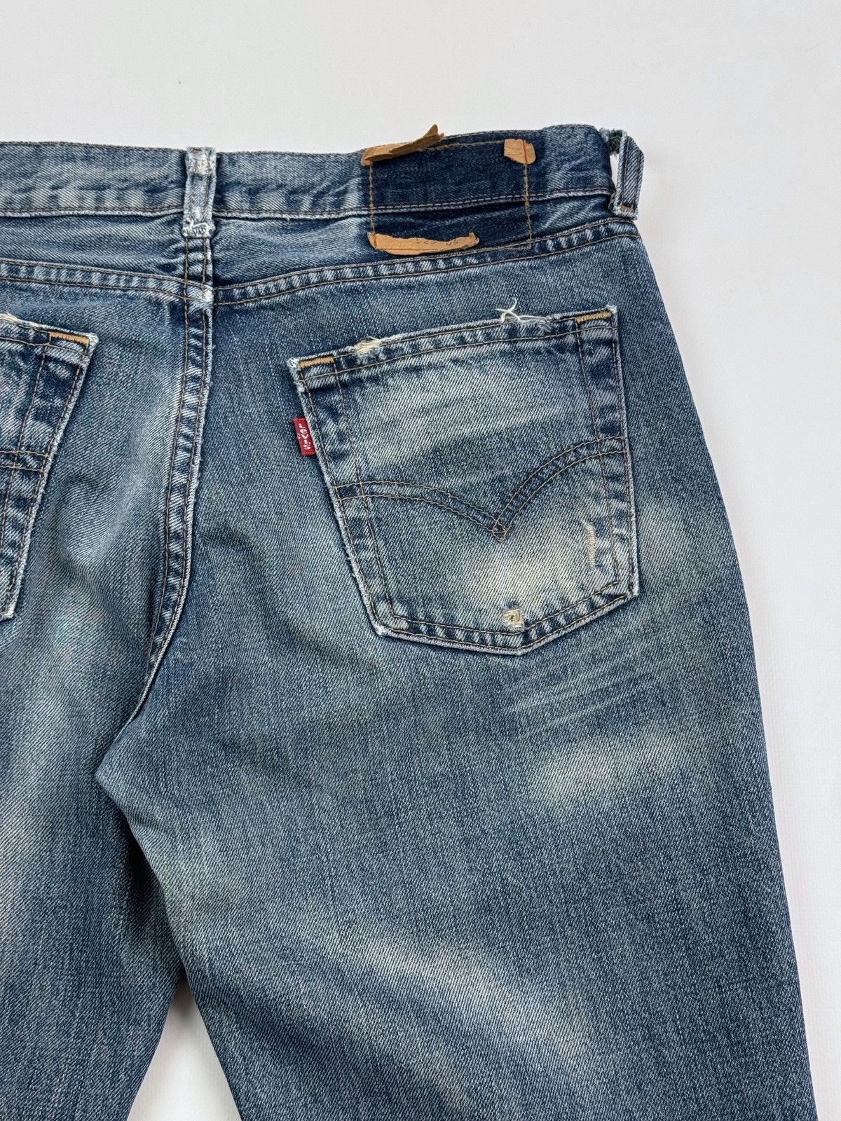 Levi's Y2K Vintage Levi’s 529 Distressed Flared Women’s Jeans Size 30" / US 8 / IT 44 - 16 Thumbnail
