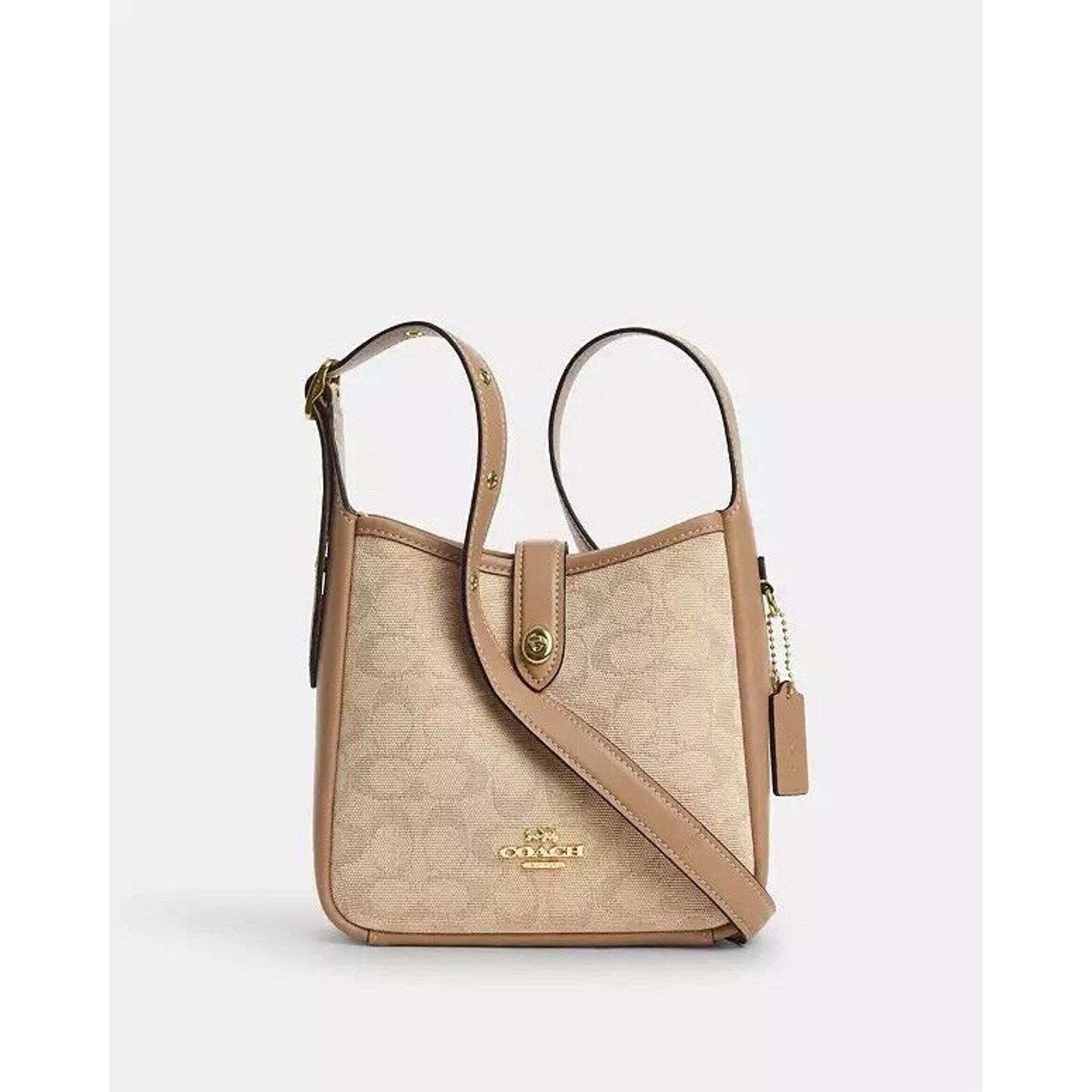 Coach NWT Coach Hadley Mini Crossbody Bag CAM80 Dark Natural Size ONE SIZE - 5 Thumbnail
