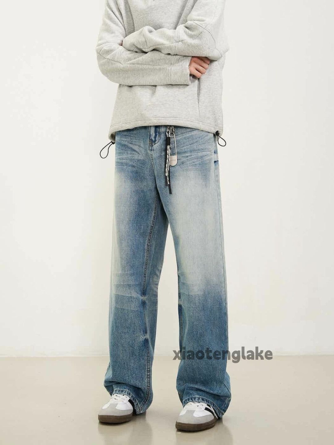washed faded y2k baggy skate hiphop jeans