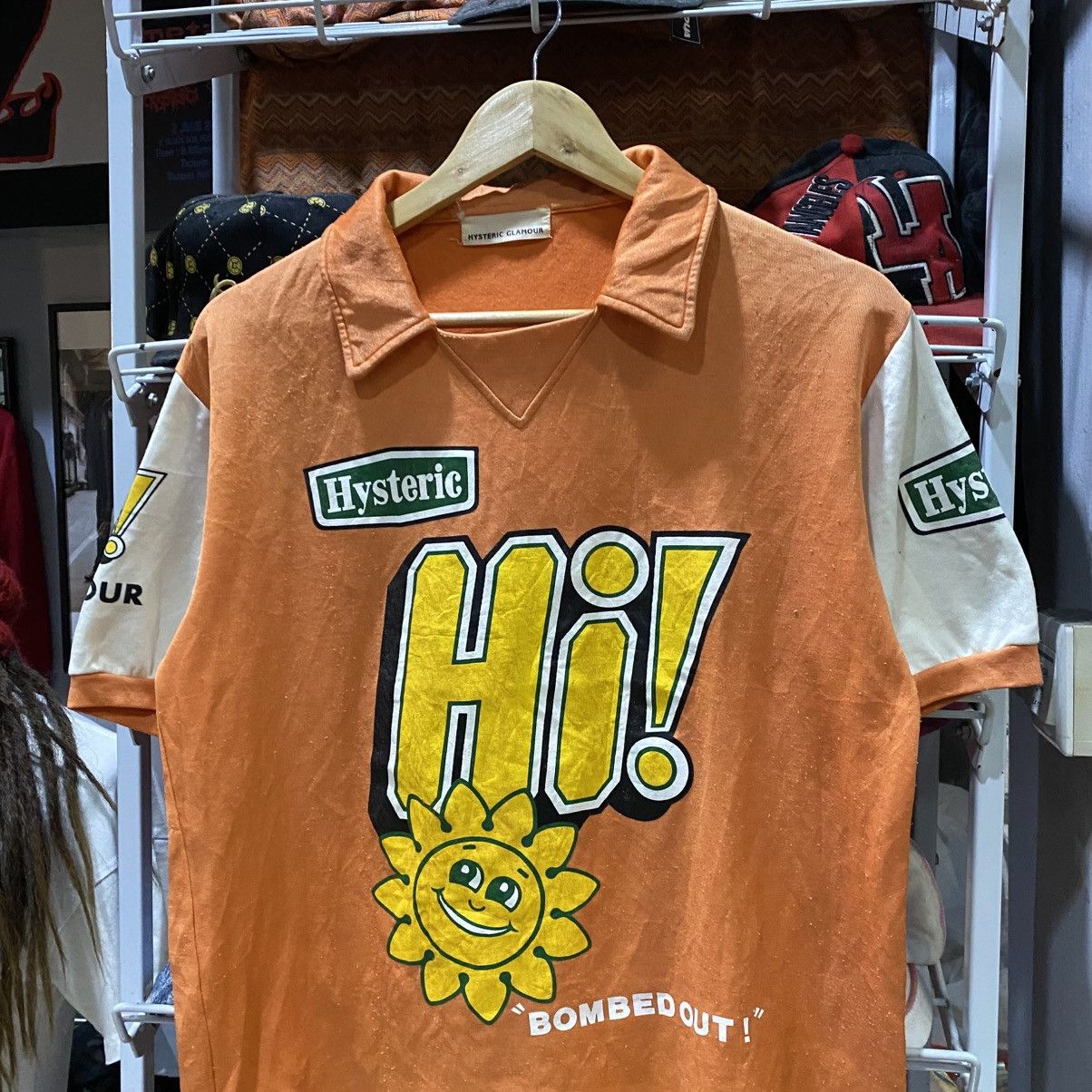 Hysteric Glamour 80’s Hysteric “Bombed Out” Sports Jersey Polo Size US M / EU 48-50 / 2 - 3 Thumbnail