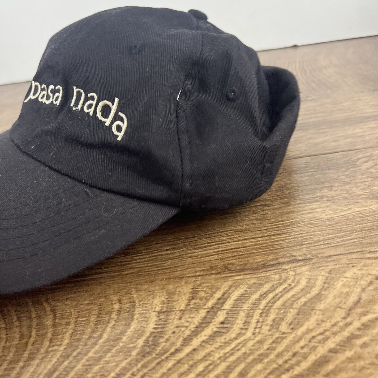 Other No Pasa Nada Hat Pasa Nada Black Hat Adjustable Adult Size B Size ONE SIZE - 7 Thumbnail