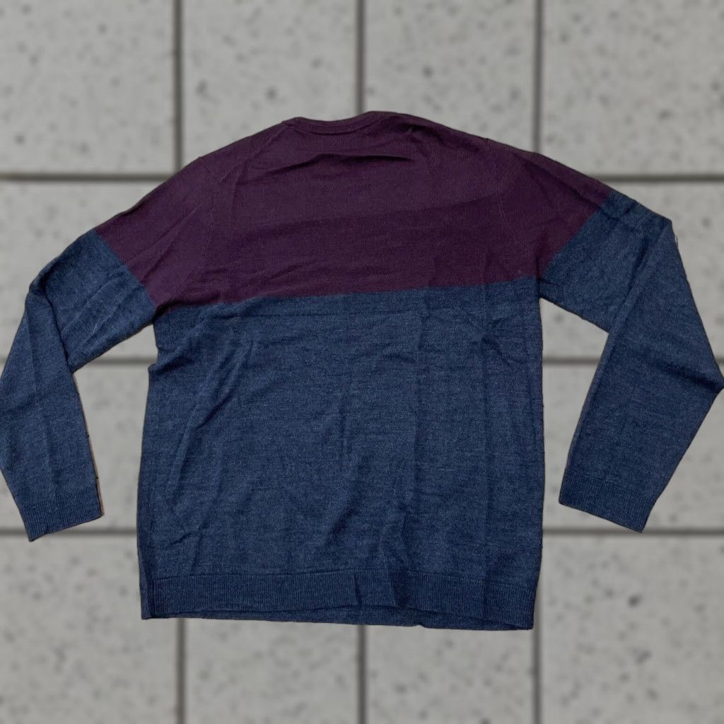 Apt. 9 APt. 9 Merino Wool Sweater Men L Colorblock Red Gray Soft Preppy Pullover Size US L / EU 52-54 / 3 - 1 Thumbnail