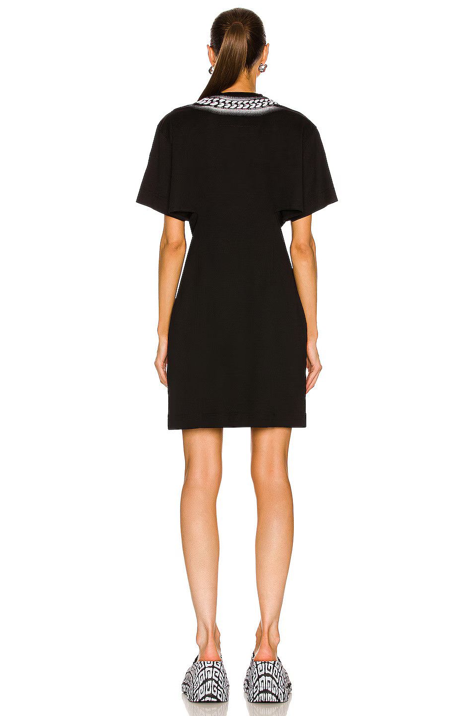 Givenchy Black Sprayed Chain Mini Dress Size XS / US 0-2 / IT 36-38 - 4 Thumbnail