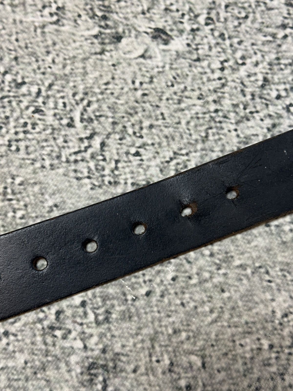 Diesel Diesel leather belt small buckle Y2K black Size 34 - 7 Thumbnail