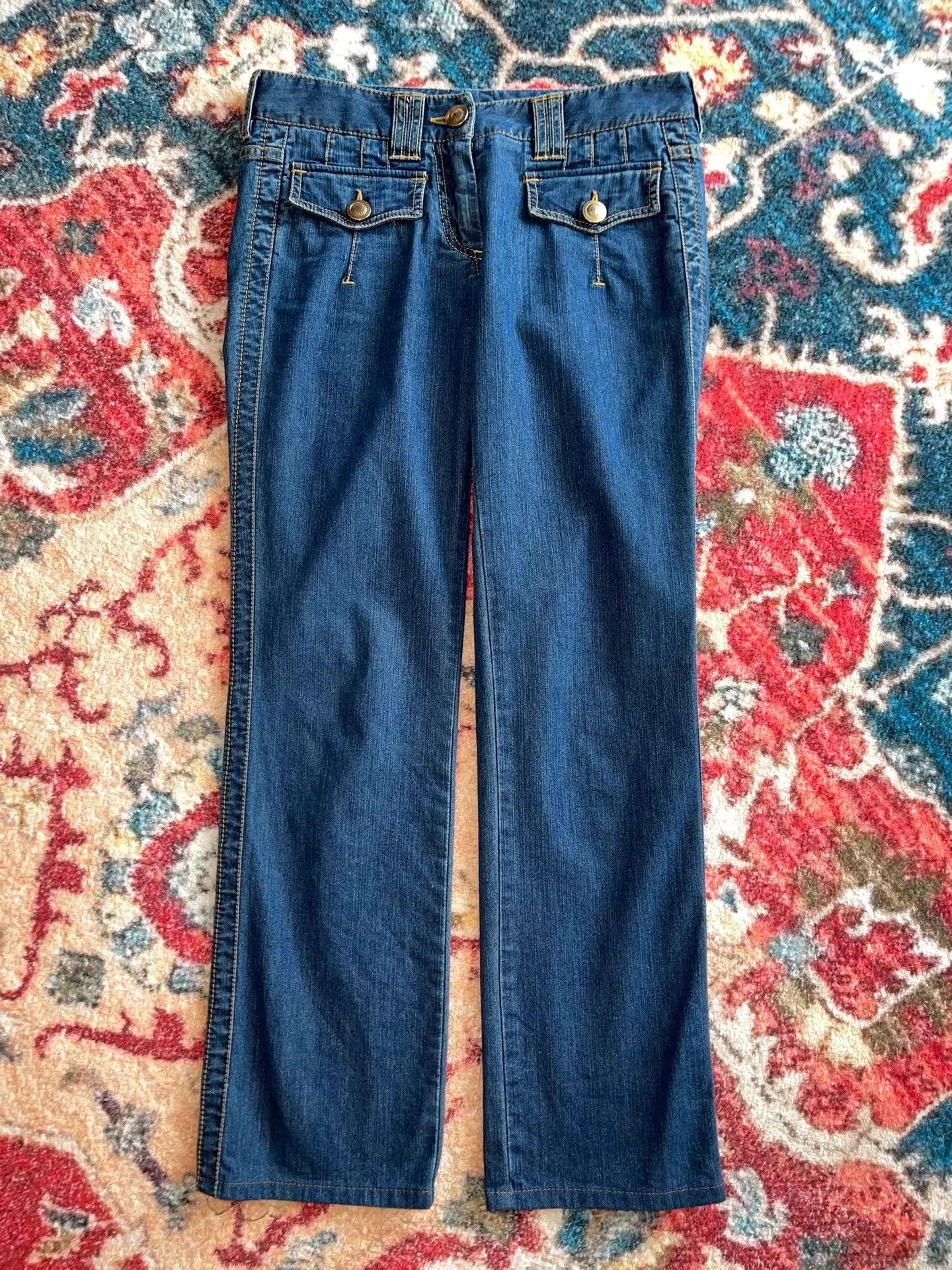 Dolce & Gabbana D&G Vintage Flared Low-Rise Jeans Size 38 Size 26" / US 2 / IT 38 - 5 Thumbnail