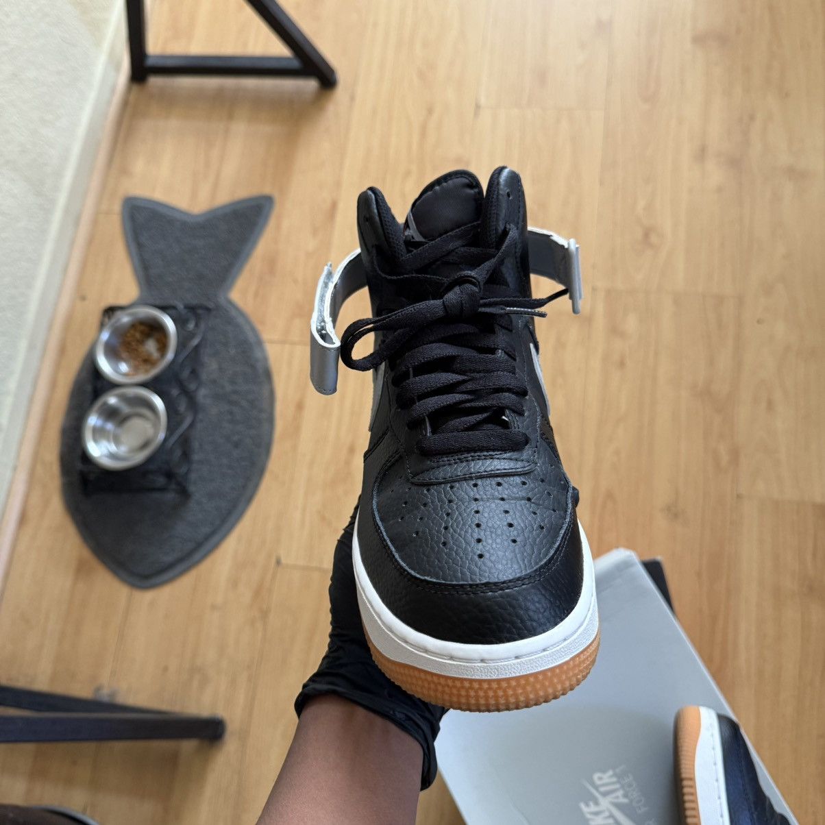 Nike 2019 Air Force 1 High '07 'Black Wolf Grey' Size US 7.5 / EU 40-41 - 10 Thumbnail