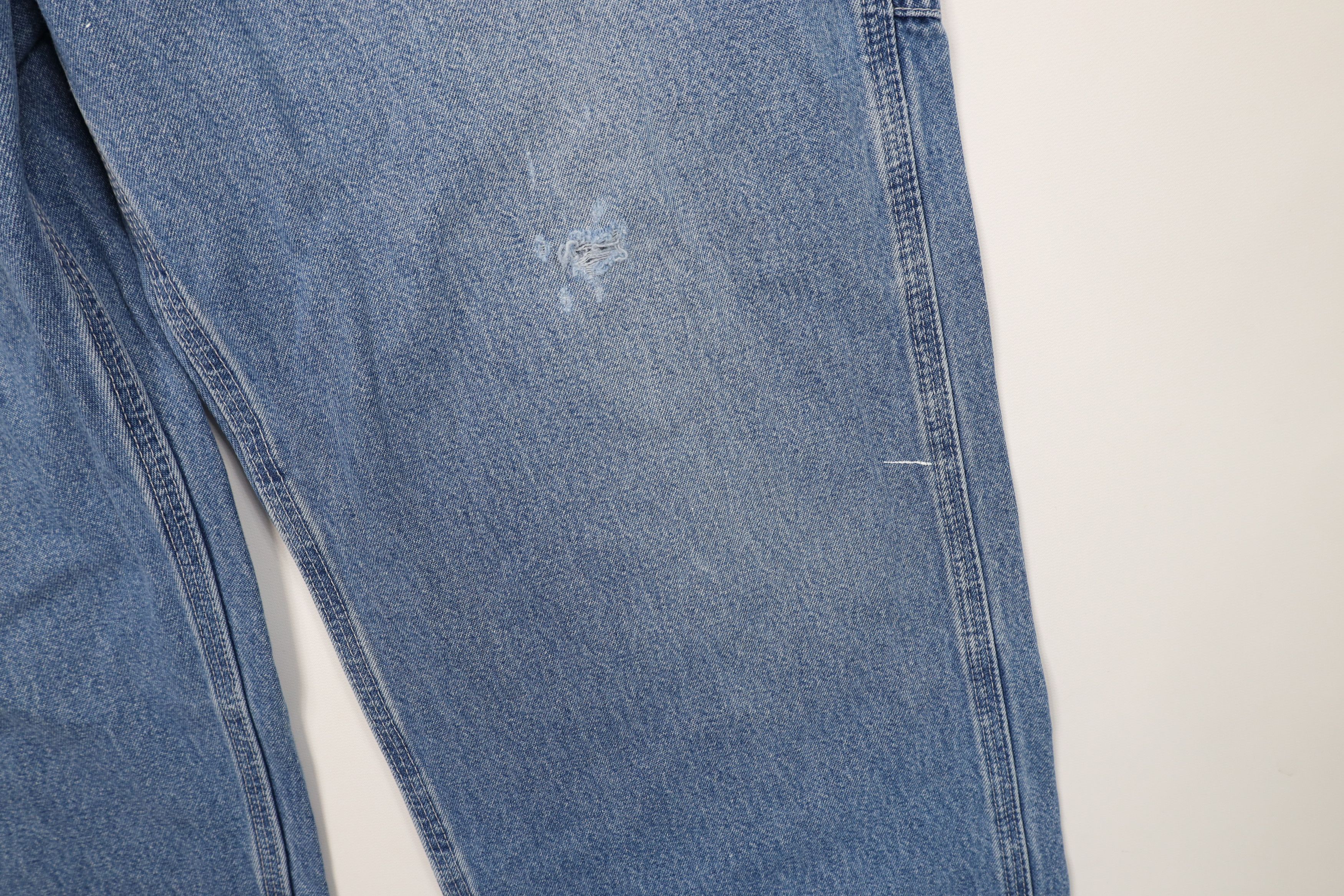 Carhartt Vintage Y2K Carhartt Wide Leg Dungaree Denim Jeans Blue Size US 38 / EU 54 - 6 Thumbnail