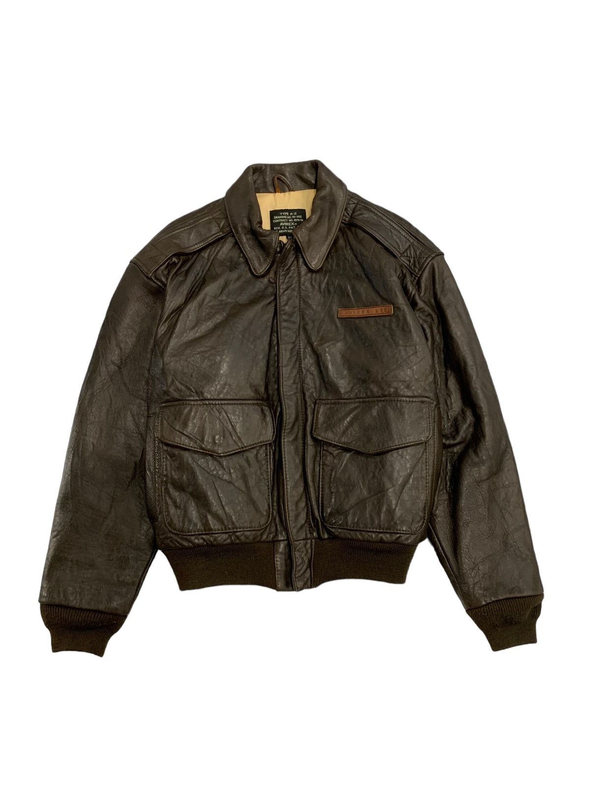 Avirex 🔥AVIREX A-2 FLYERS LEATHER JACKETS Size US XS / EU 42 / 0 - 6 Thumbnail