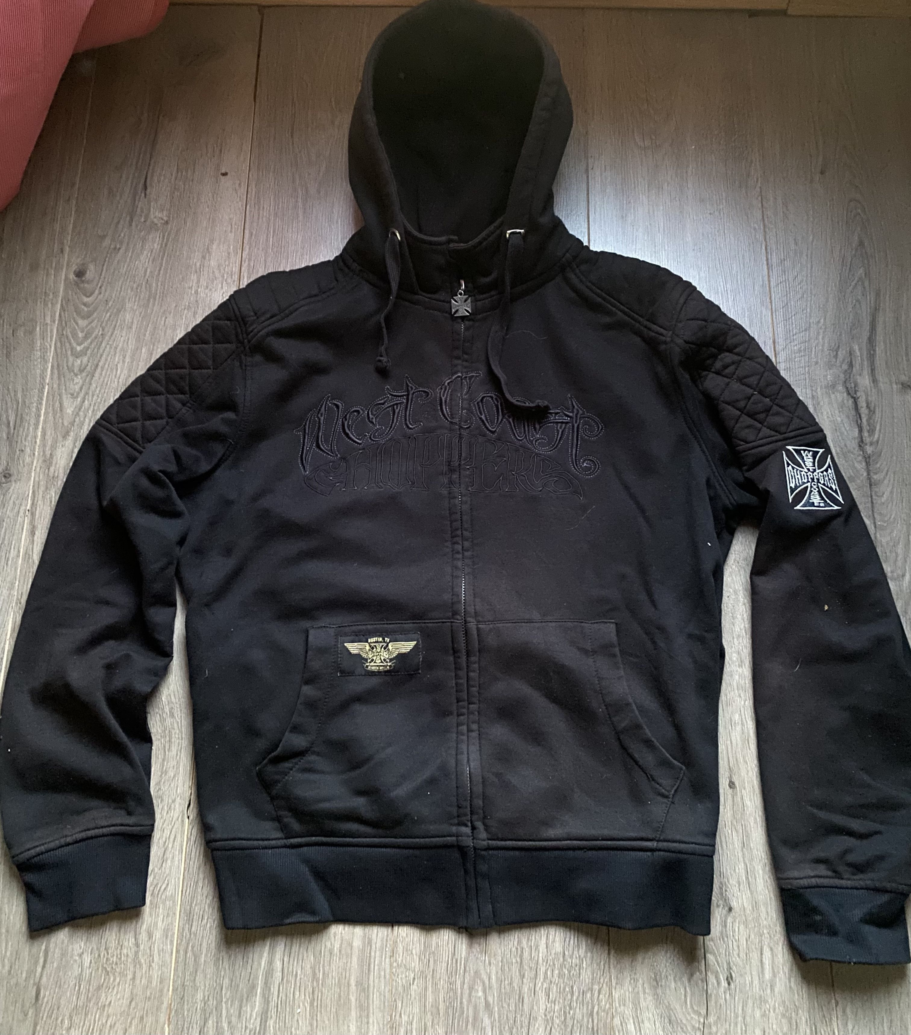 West Coast Choppers Zip up hoodie West Coast choppers faded black baiker hoodie Size US L / EU 52-54 / 3 - 3 Thumbnail