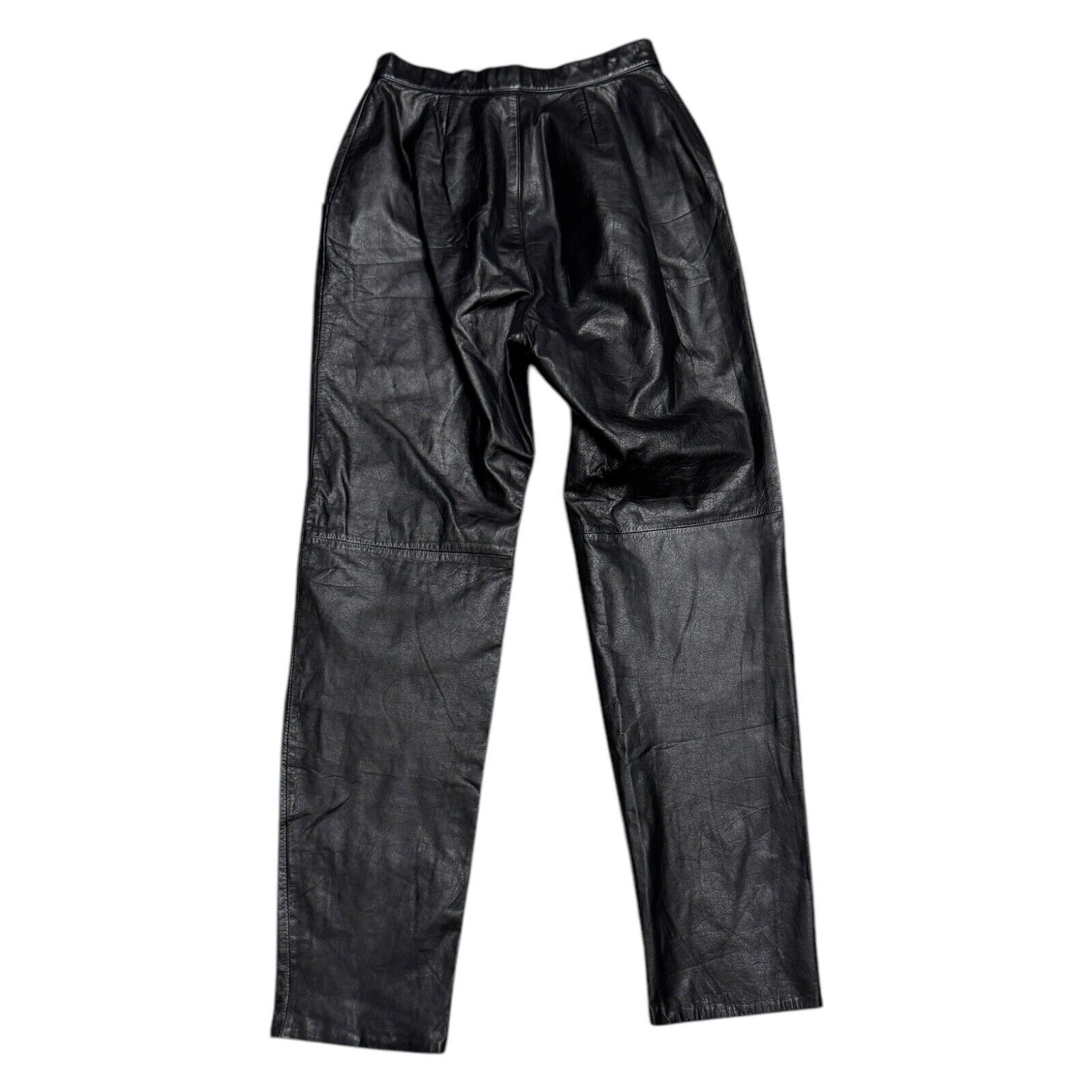 Vintage VINTAGE GENUINE LEATHER Diffusion Straight Leg Pants 25x29 Size 25" / US 0 / IT 36 - 2 Thumbnail