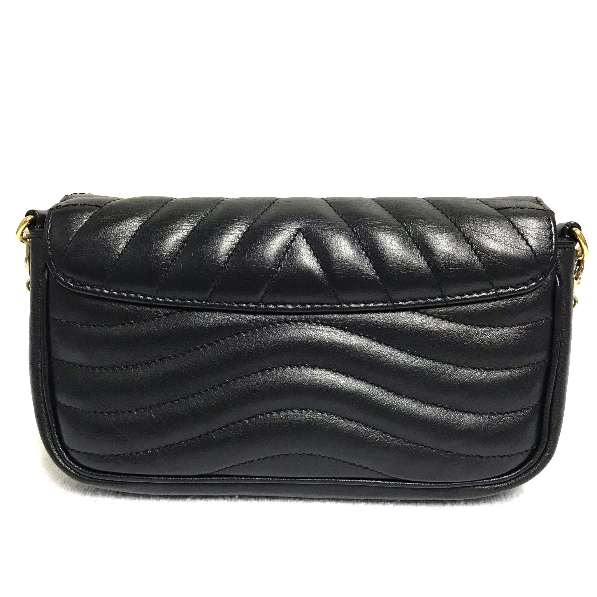 Louis Vuitton LV New Wave Black Quilted Calf Leather Chain Crossbody Bag Size ONE SIZE - 3 Thumbnail