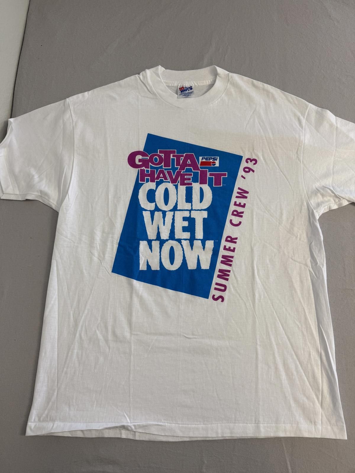 Hanes Vintage Pepsi T-shirt Gotta Have It Summer Crew 1993 XL Size US XL / EU 56 / 4 - 1 Thumbnail