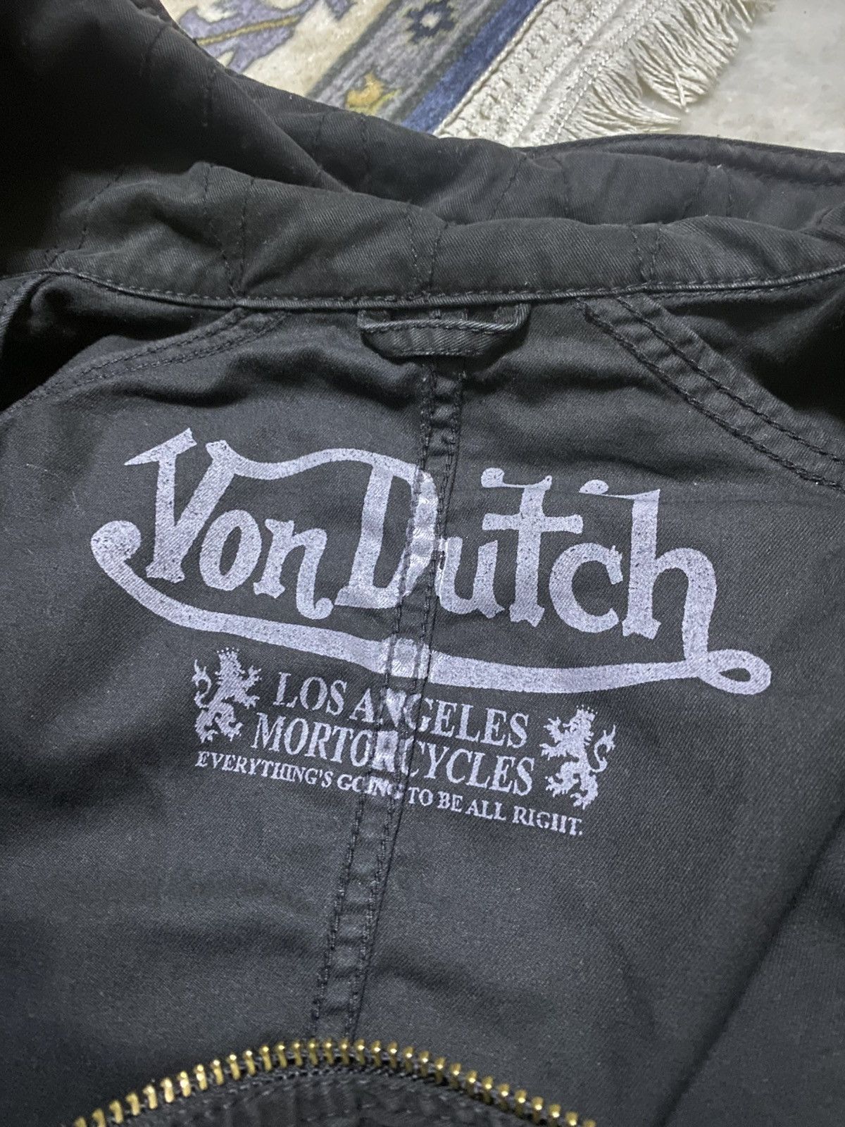 Von Dutch Von Dutch vintage-style biker jacket Size US L / EU 52-54 / 3 - 4 Thumbnail