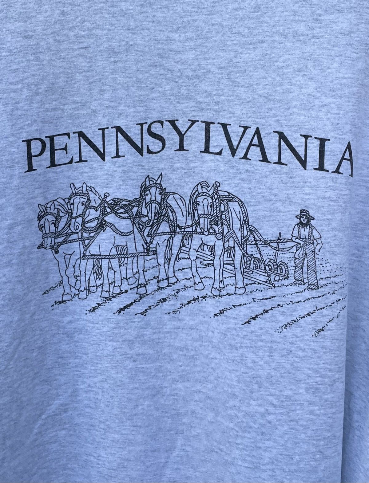 Fruit Of The Loom 90s FOTL Best Pennsylvania Amish Graphic T shirt Size US XL / EU 56 / 4 - 4 Thumbnail