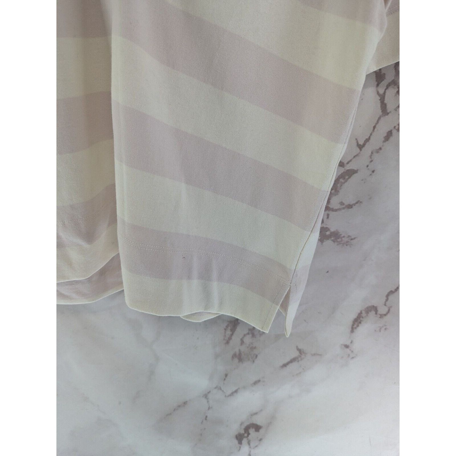 Everlane Everlane Shirt Women Small Retro Jersey Polo Striped Organic Size S / US 4 / IT 40 - 4 Thumbnail