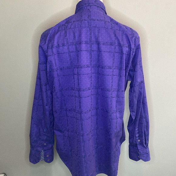 Robert Graham Robert Graham Patterned Purple Button Down Shirt XL Size US XL / EU 56 / 4 - 5 Thumbnail