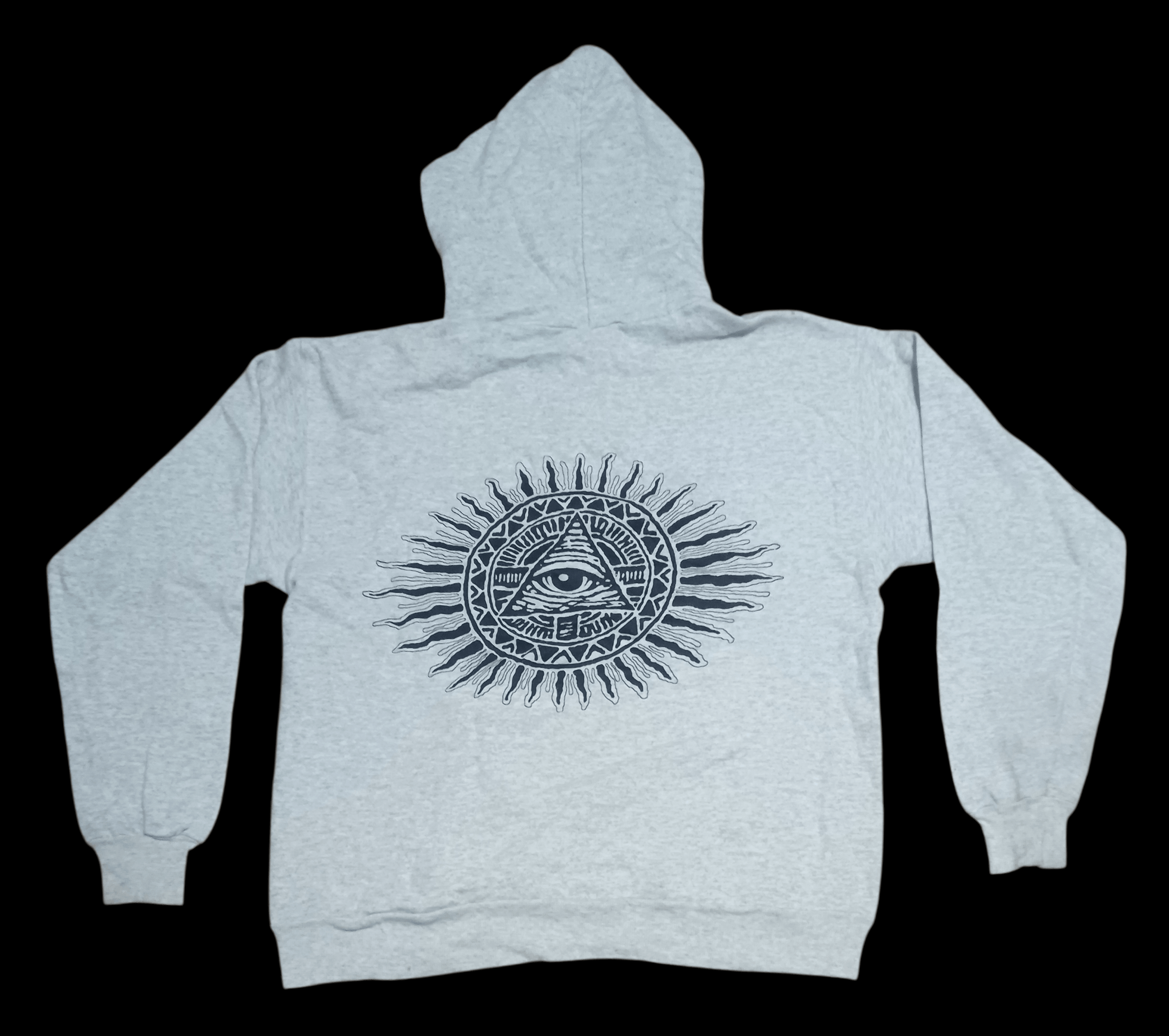Cult Of Individuality VINTAGE 90S STREETWEAR EYE OF PROVIDENCE HOODIE Size US L / EU 52-54 / 3 - 4 Thumbnail
