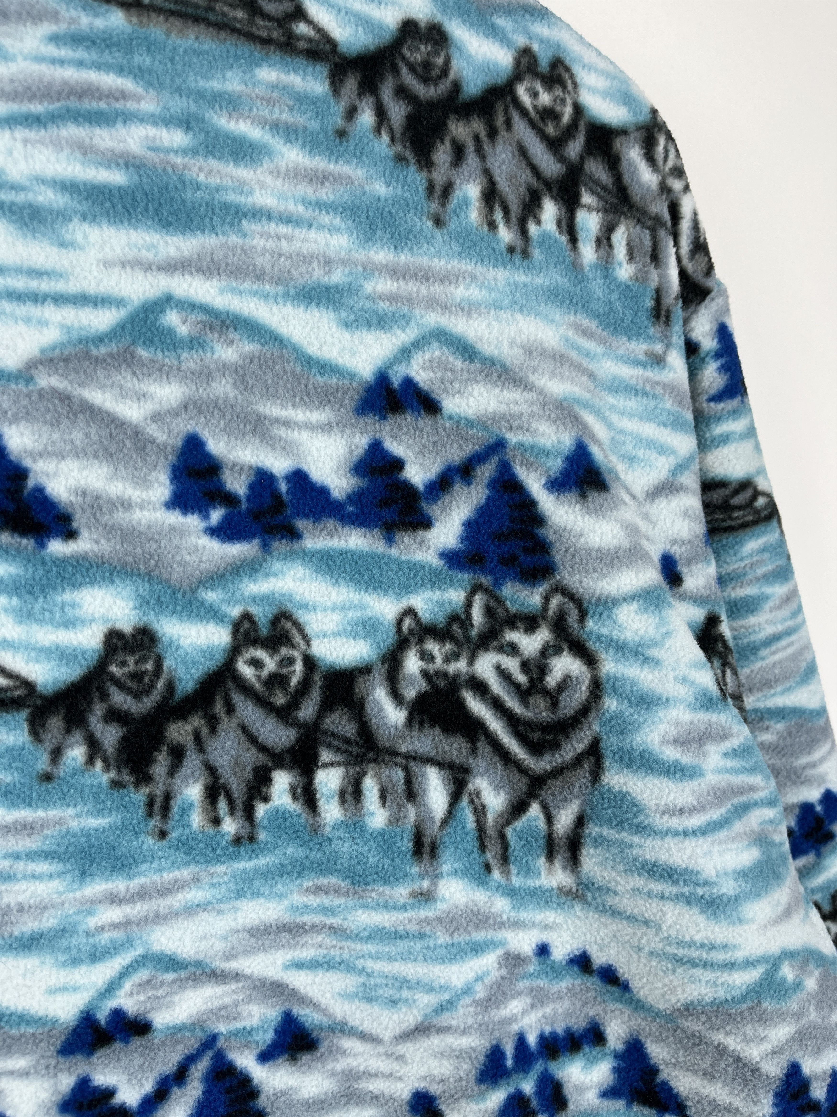 Vintage Husky Mountain Winter Pattern Ski Full Zip Fleece Jacket Size US S / EU 44-46 / 1 - 15 Thumbnail