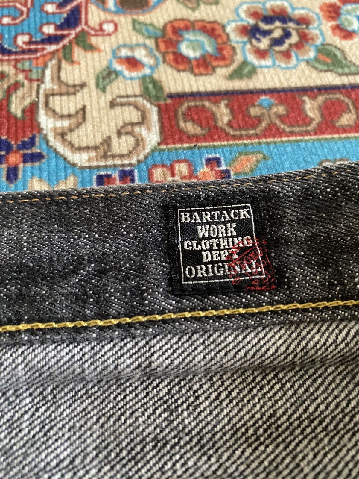 Japanese Brand Japanese Brand Bartack Distressed Denim Size US 31 - 16 Thumbnail