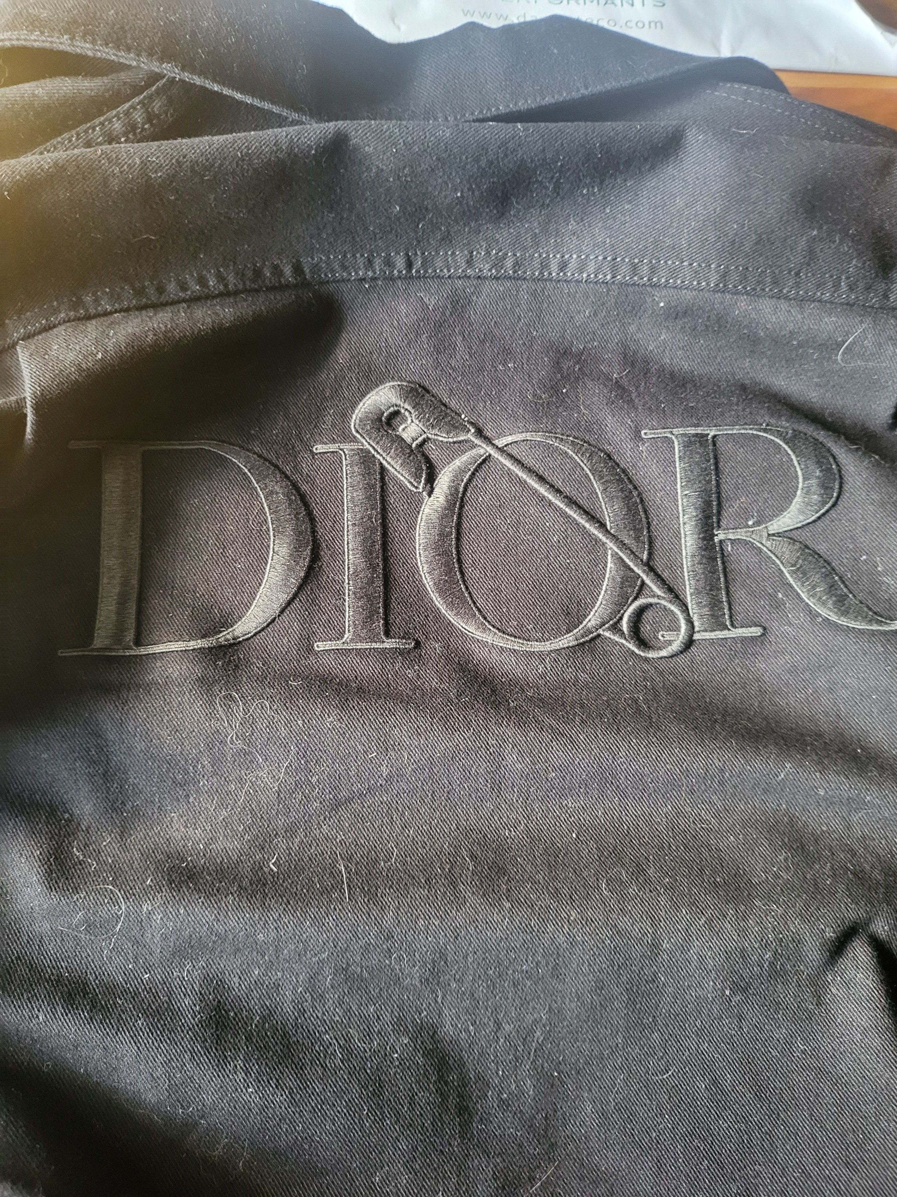 LAST DROP]Dior X Judy Blame Denim Knit-sleeve jacket