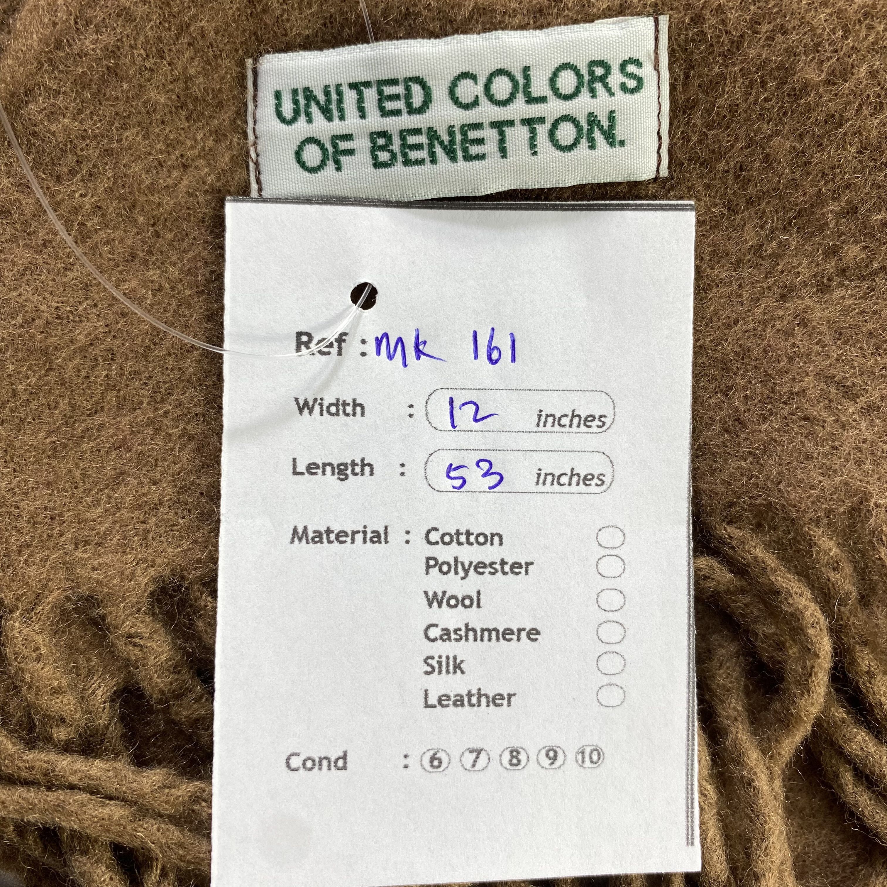 United Colors Of Benetton United Colors Of Benetton Scarf Neck Wrap Wool Muffler Size ONE SIZE - 6 Thumbnail