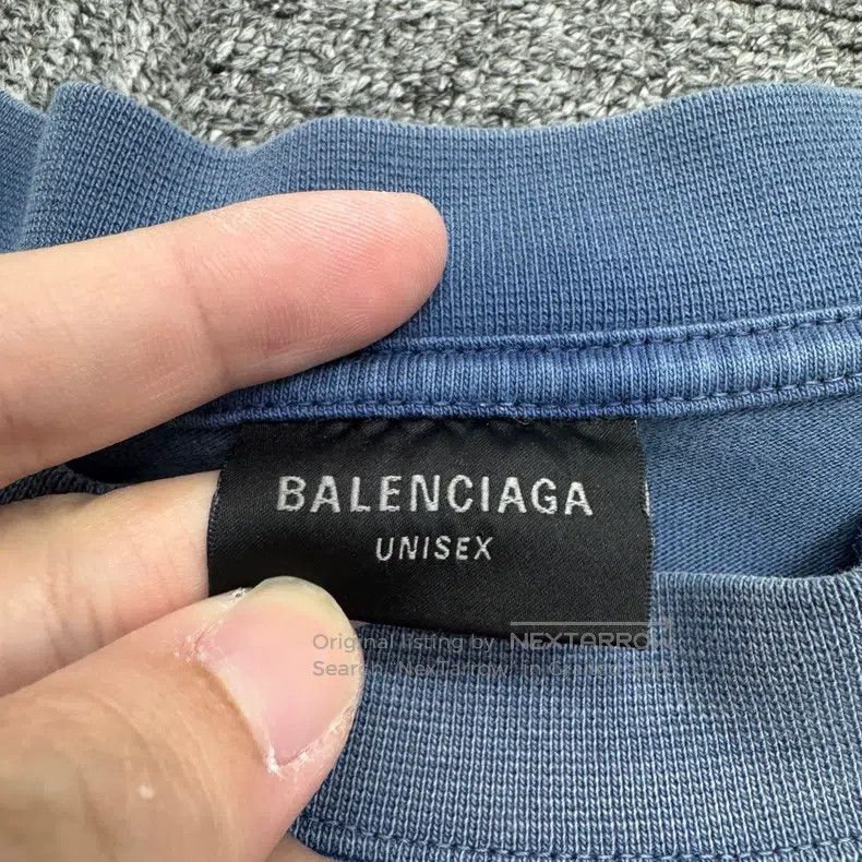 Balenciaga Balenciaga Embroidered Letter Gradient Printed Short Sleev Size US S / EU 44-46 / 1 - 2 Thumbnail