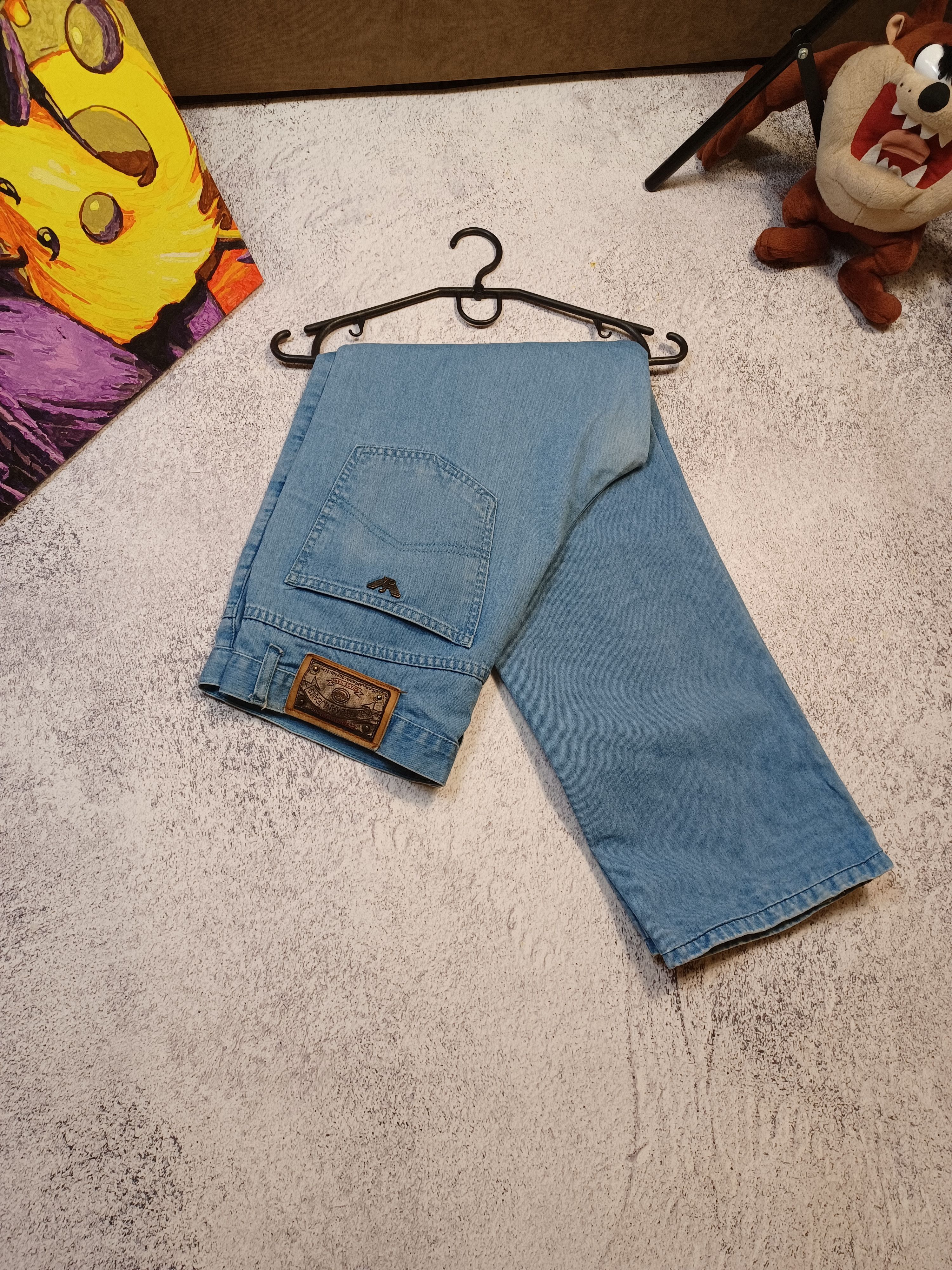 Giorgio Armani Vintage Armani Jeans Y2K Blue Stonewashed Denim Jeans Pants Size US 34 / EU 50 - 2 Thumbnail