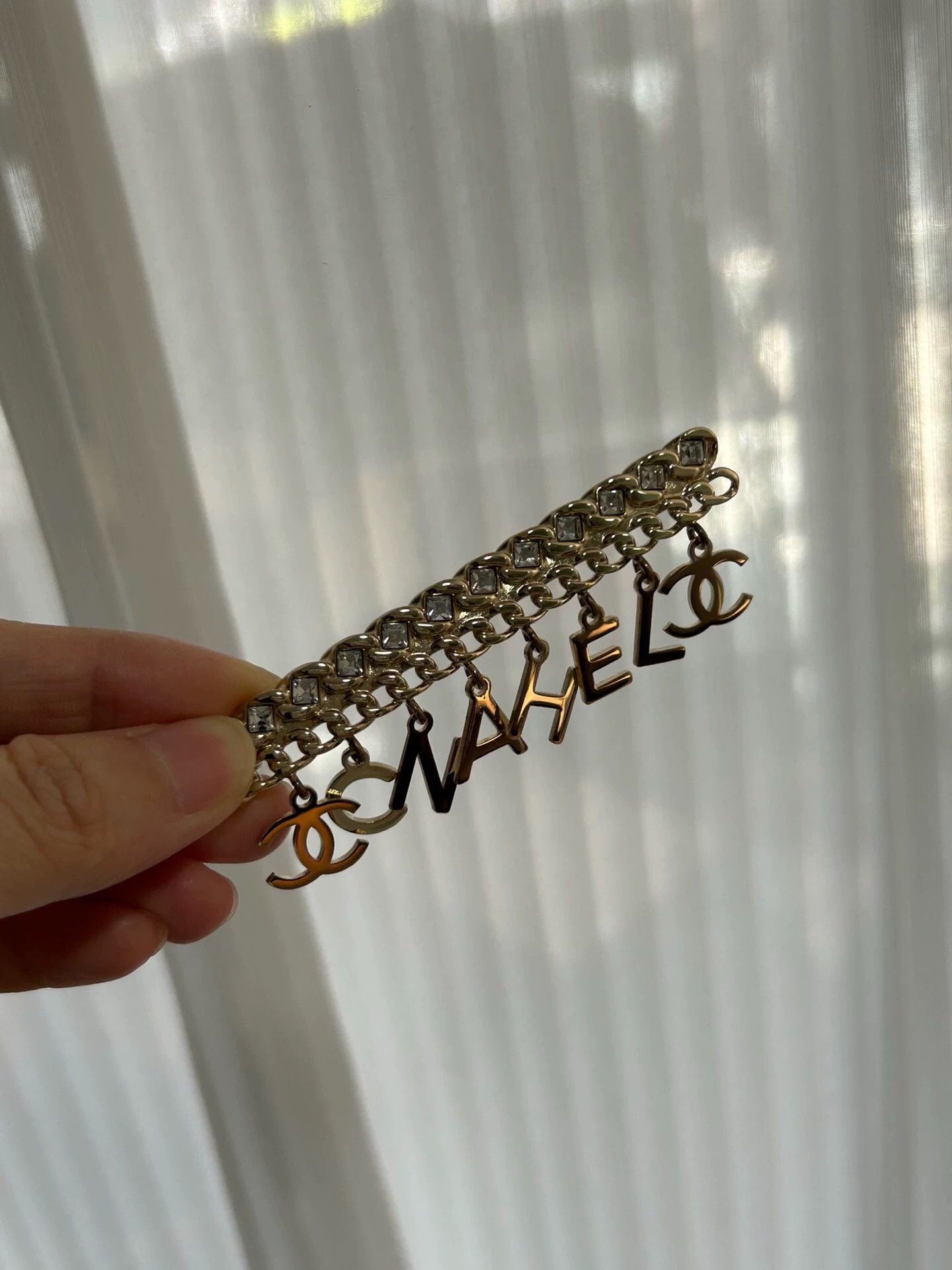 Chanel CHANEL Métiers d'Art Crystal Logo Brooch 99 New in Box Size ONE SIZE - 3 Thumbnail