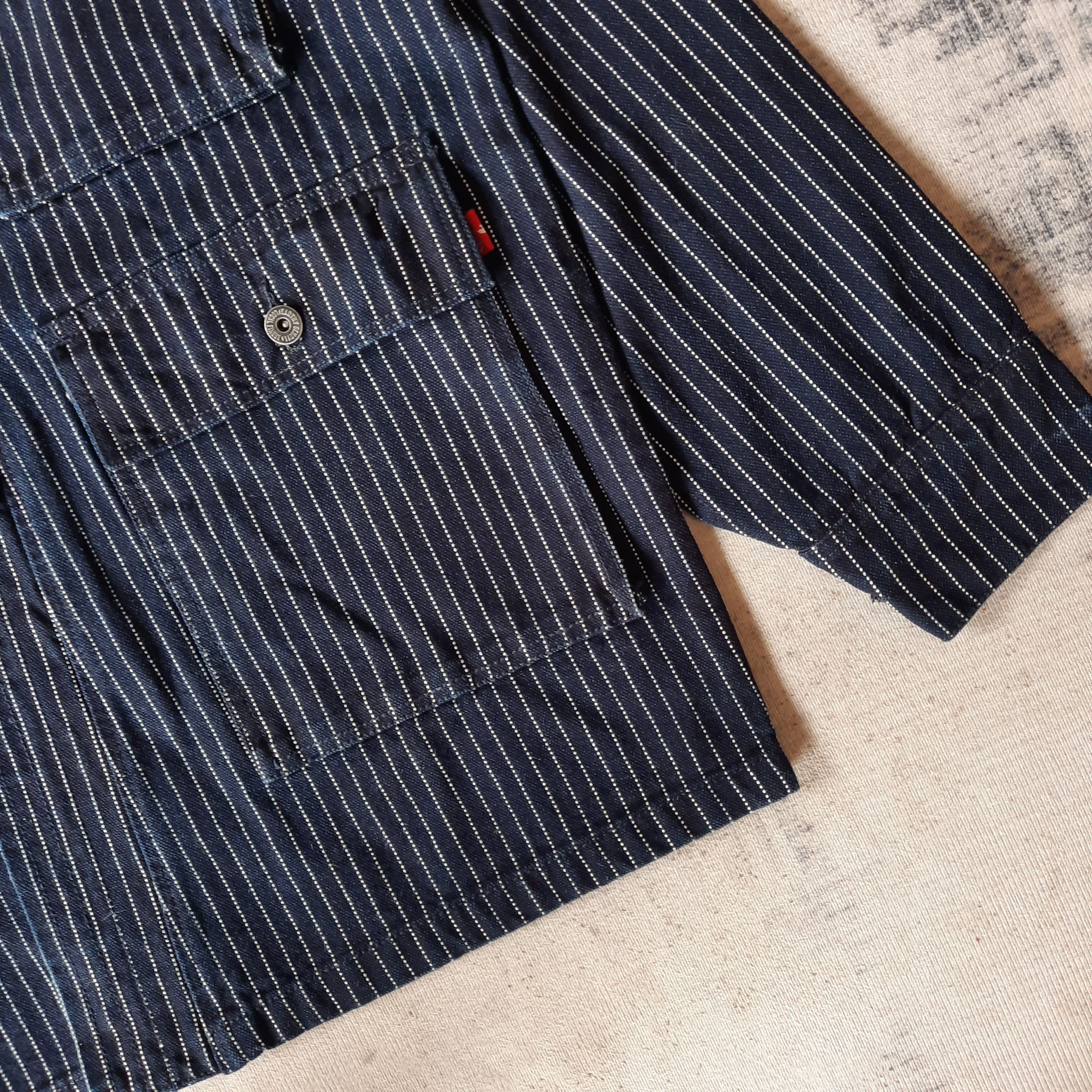 45rpm 🌸 Josho 13.5 oz multipocket indigo wabash kimono jacket Size US L / EU 52-54 / 3 - 4 Thumbnail