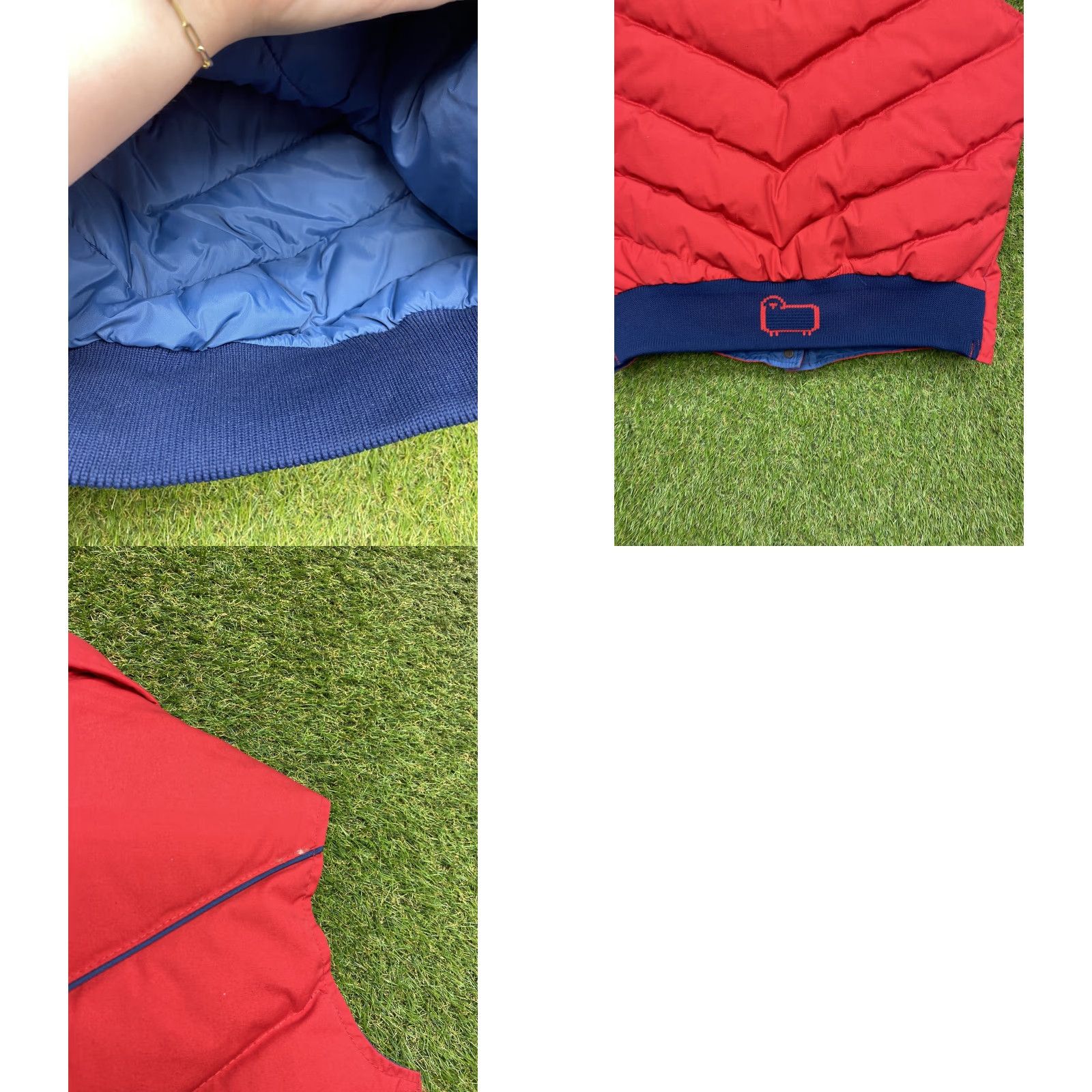 Vintage Vintage Woolrich Vest Womens Large Red Blue Down Puffer Western Outdoors 80s 90s Size L / US 10 / IT 46 - 8 Thumbnail