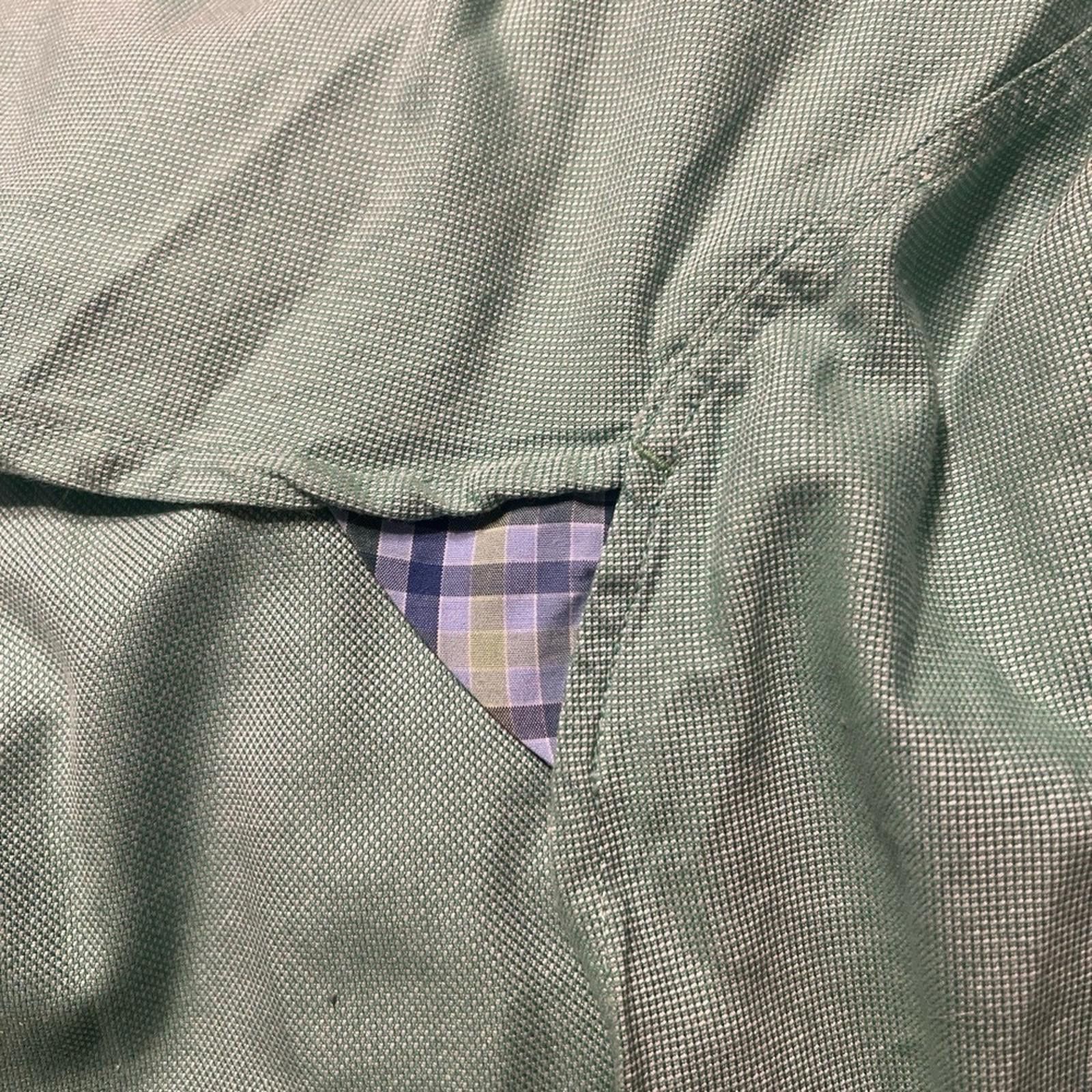 Tommy Hilfiger TOMMY HILFIGER Long Sleeve Shirt XL Green Pocket Cotton Size US XL / EU 56 / 4 - 6 Thumbnail