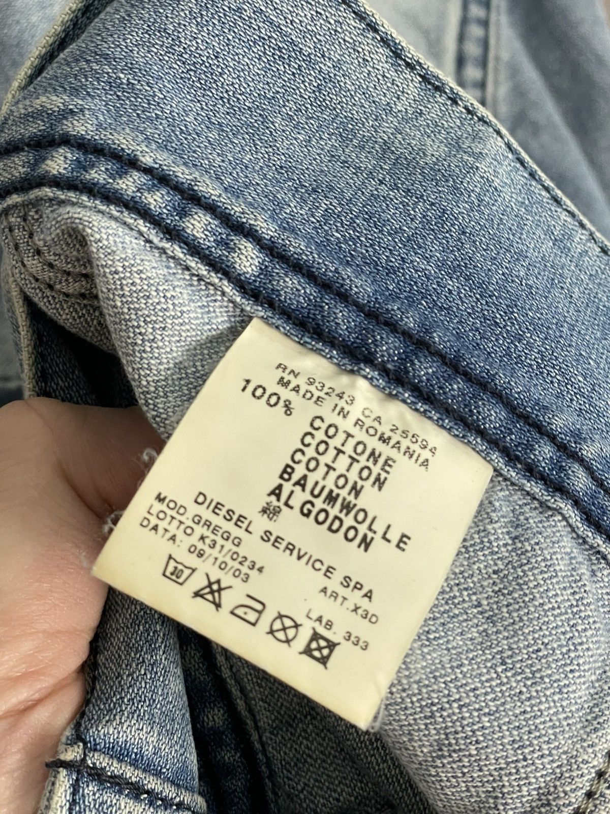 Diesel Vintage Y2K Faded Grunge Denim Jacket