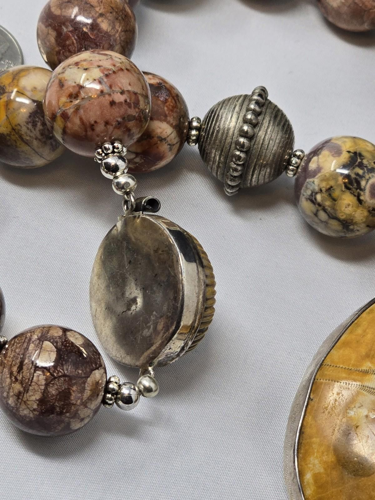 Other Charles Albert Sterling Silver Fossil Sand Dollar Necklace Size ONE SIZE - 6 Thumbnail