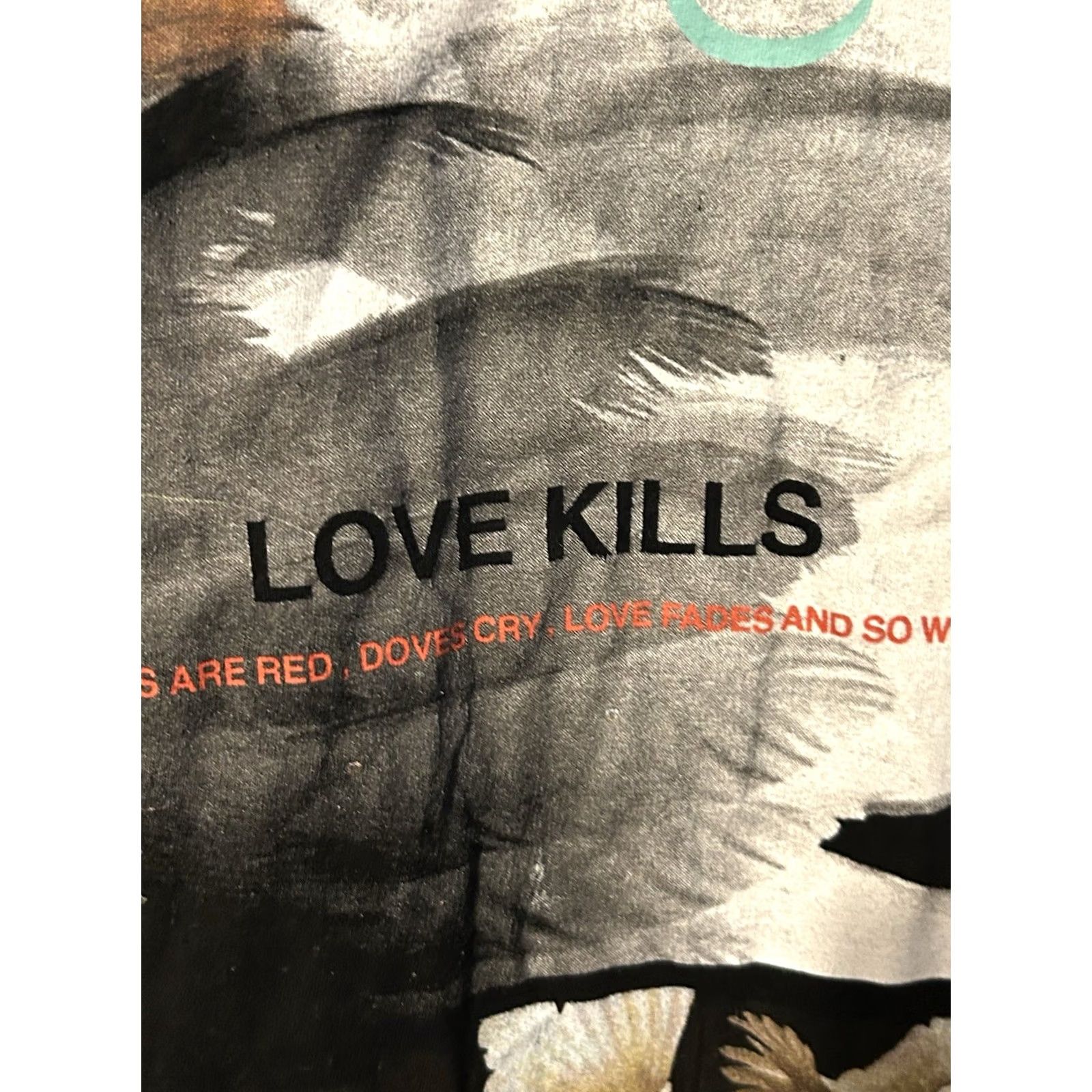 Vintage Civilregime Love Kills Shirt Adult Medium Black Short Sleeve Graphic Print Logo Crew Neck T-Shirt Mens Regular Fit Cotton Knit 2010-2019 Size US M / EU 48-50 / 2 - 6 Thumbnail