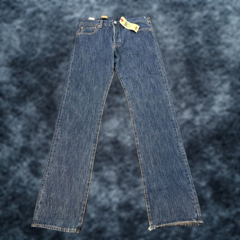 Levi's VINTAGE Levi's 501 Jeans Men Dark 34x36 Blue Dark Wash Button Fly Straight 100% Cotton Mexico Mens Size US 34 / EU 50 - 1 Thumbnail